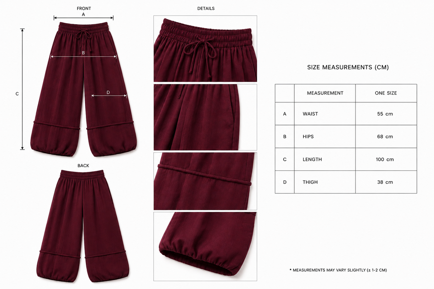 Lanu Set in Burgundy