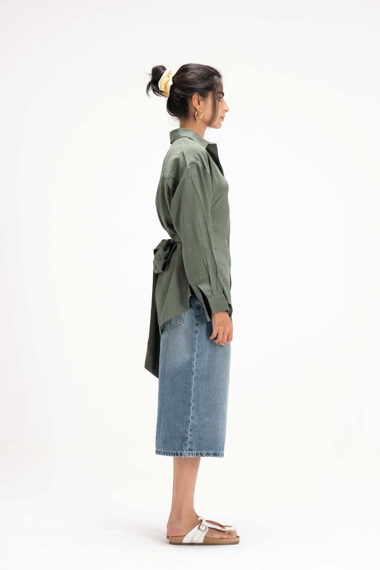 Ray Wrap Shirt in Light Green