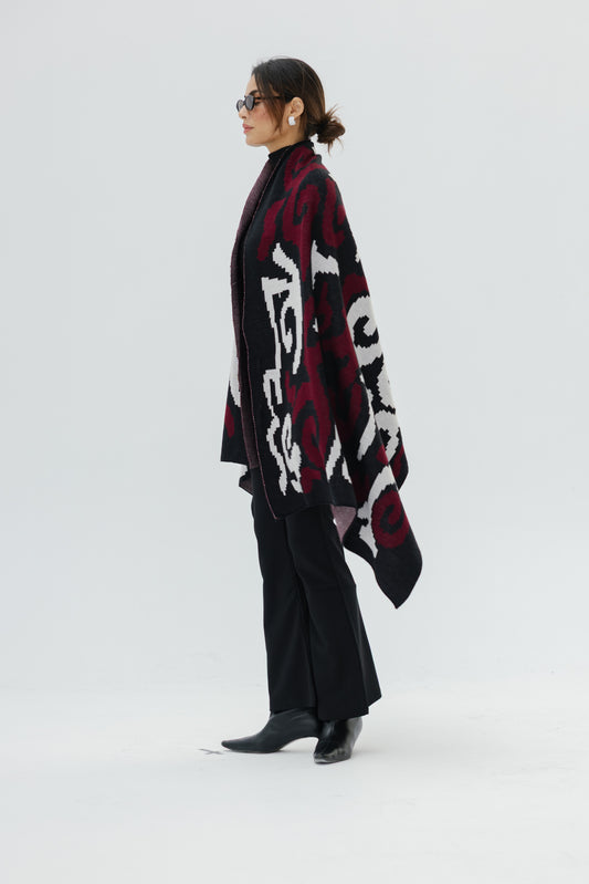 AK Scarf in Burgundy
