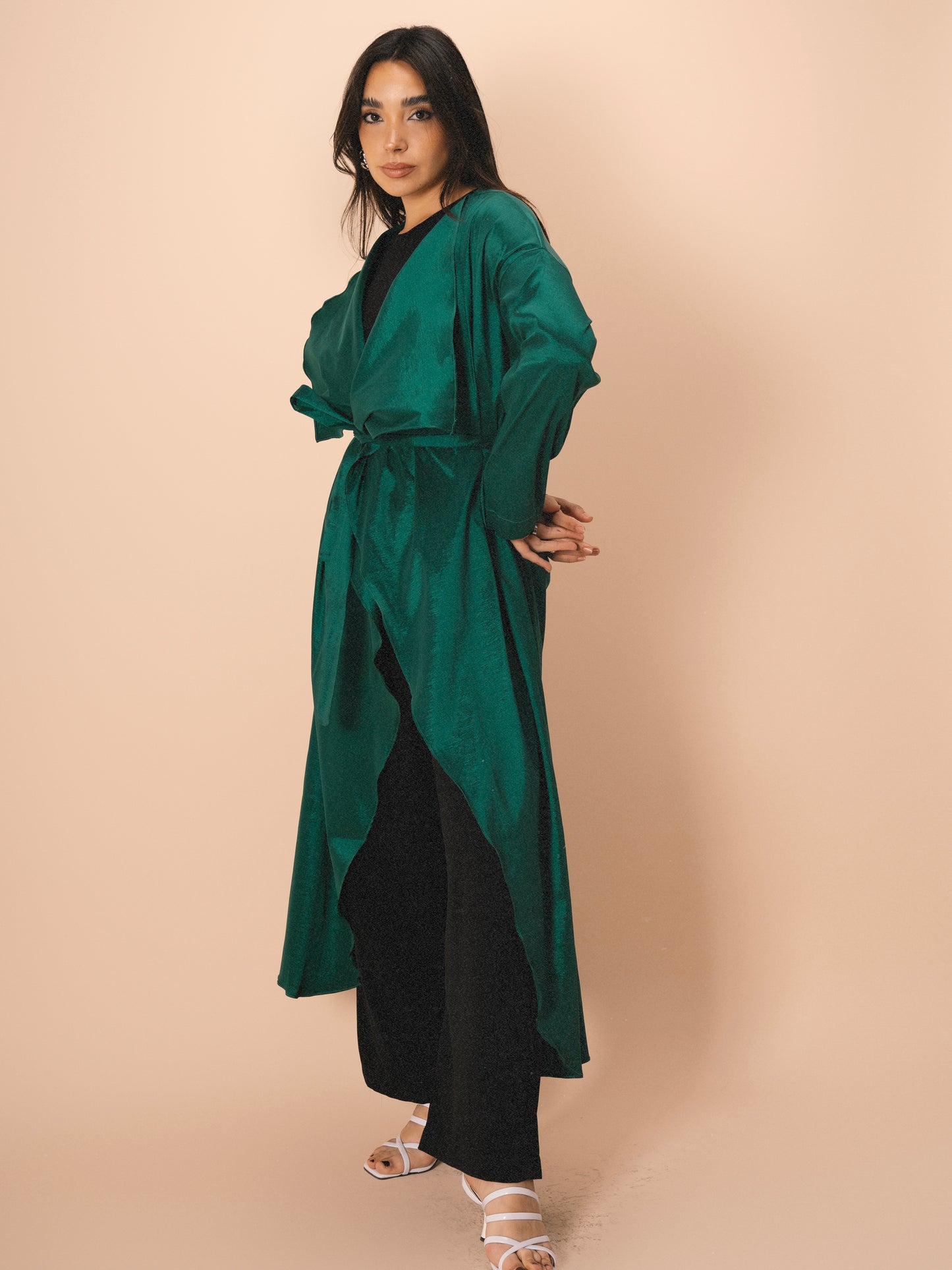 Sofiana Kimono in Emerald Green