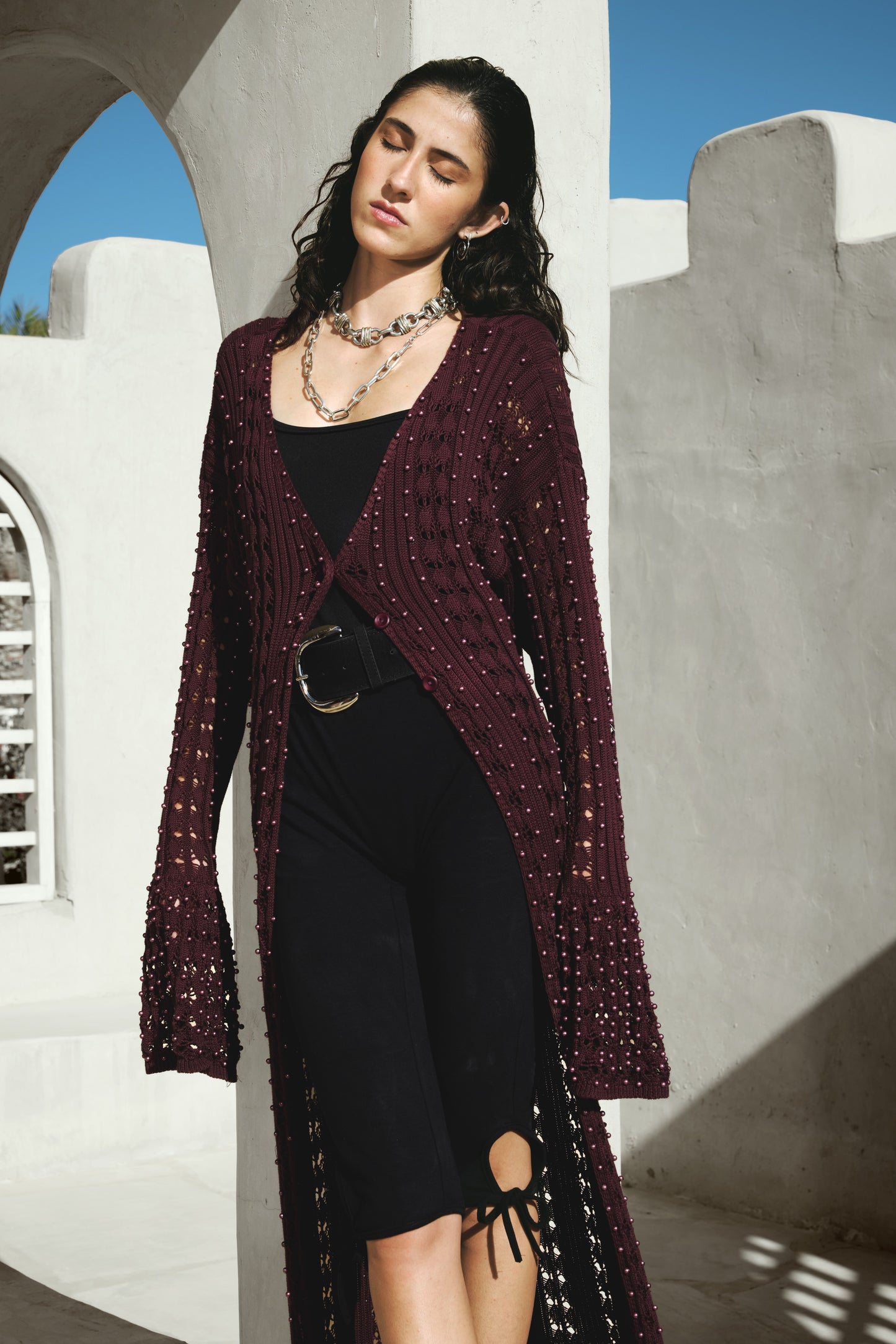 Special Edition Petalis in Burgundy - Pearls