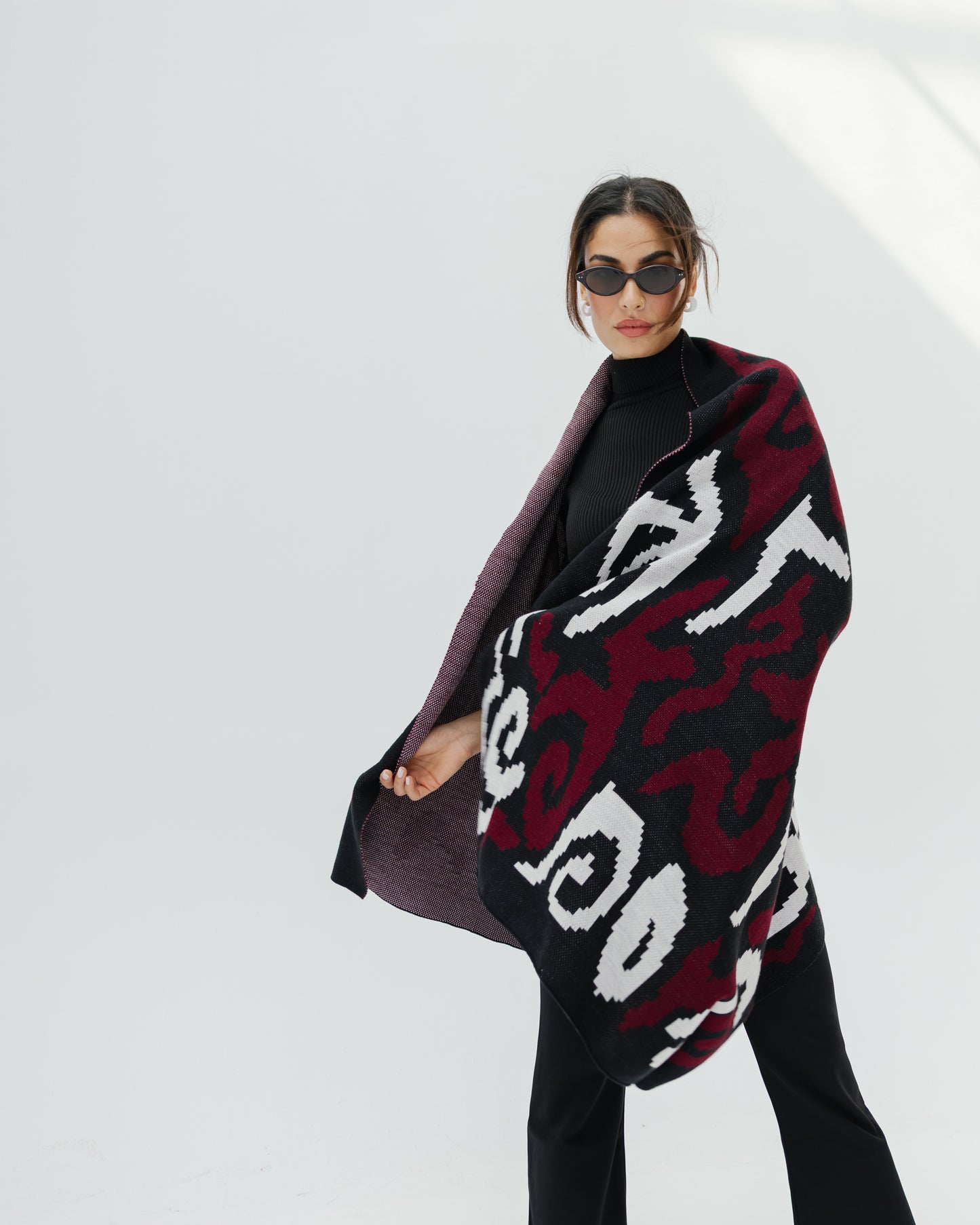 AK Scarf in Burgundy