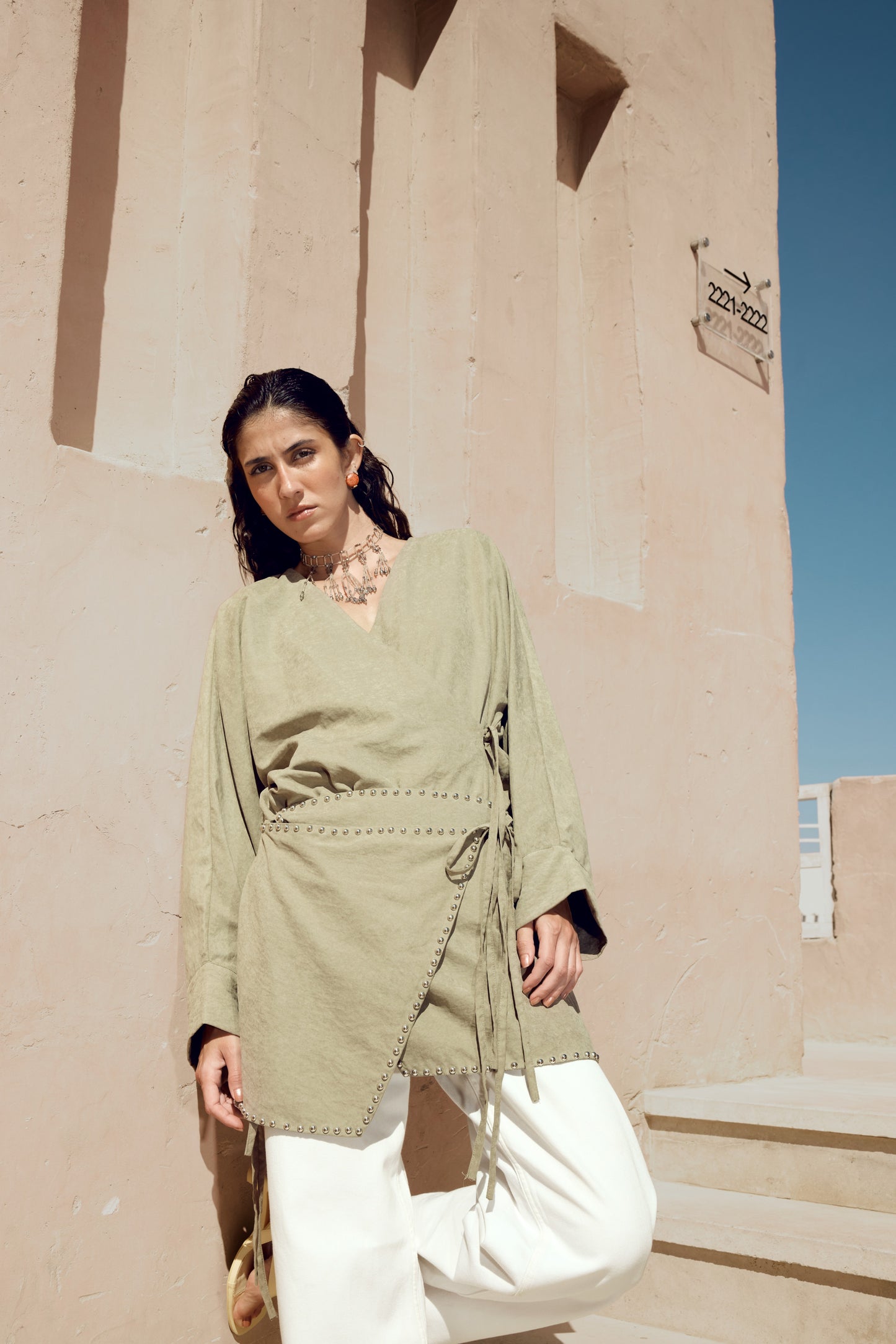 Orla Top in Light Green