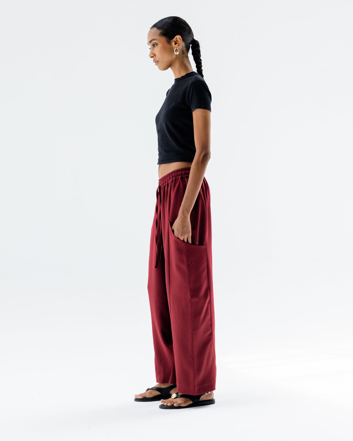 Dune Pants in Burgundy