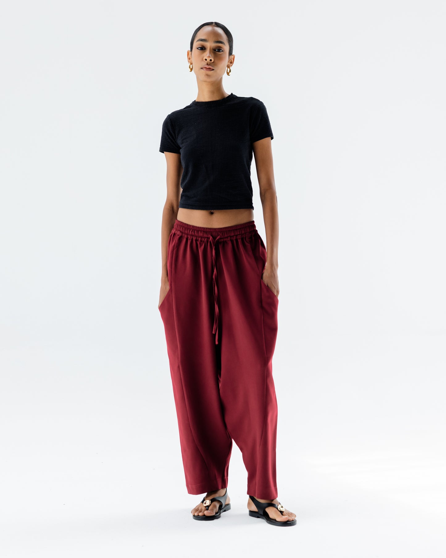 Dune Pants in Burgundy