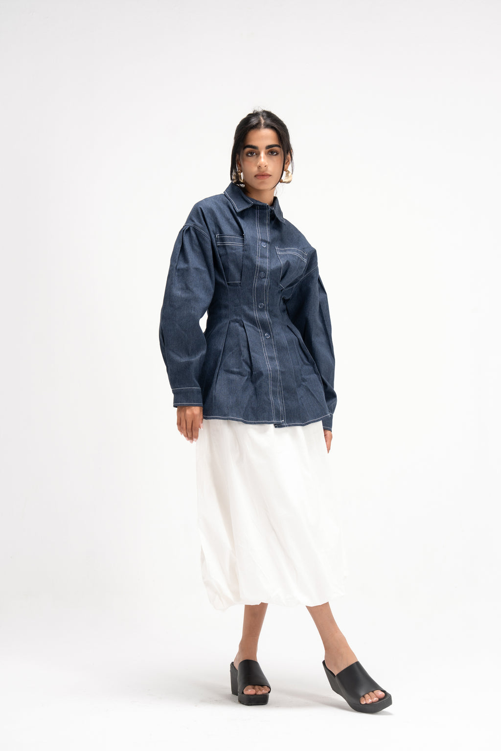 Vivid Denim Shirt in Blue