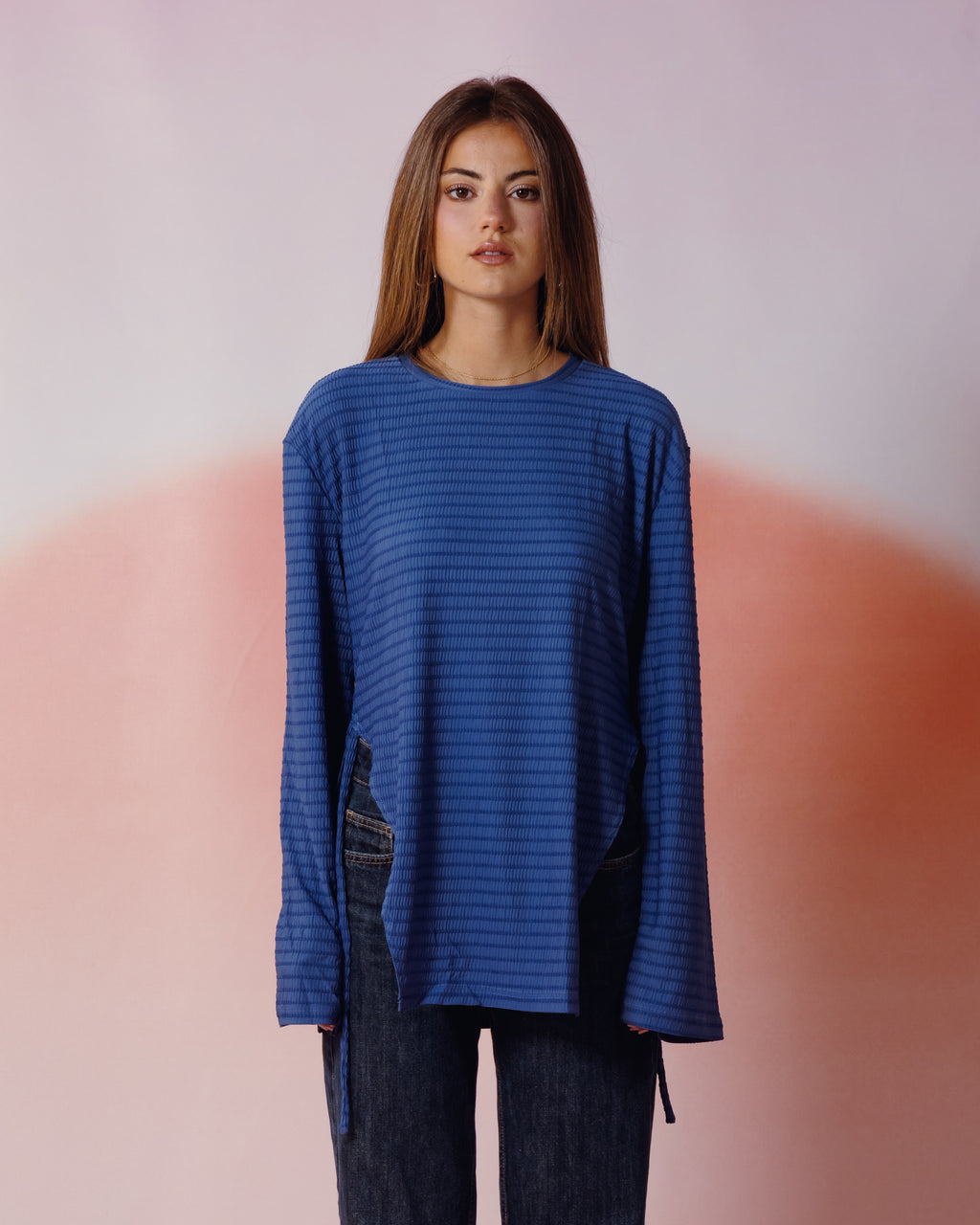 Static Top in Blue
