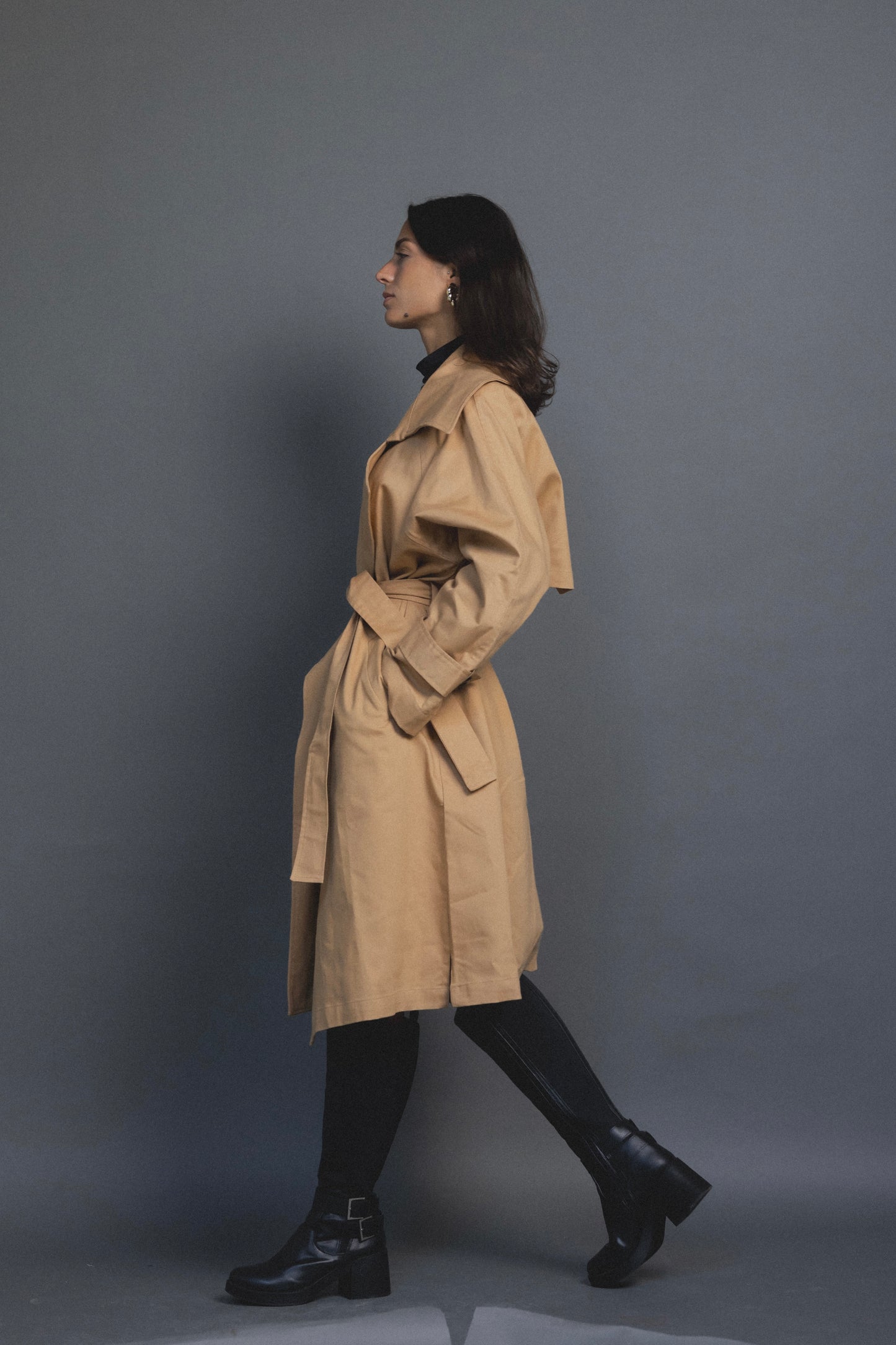 Classic Trench Coat in Camel