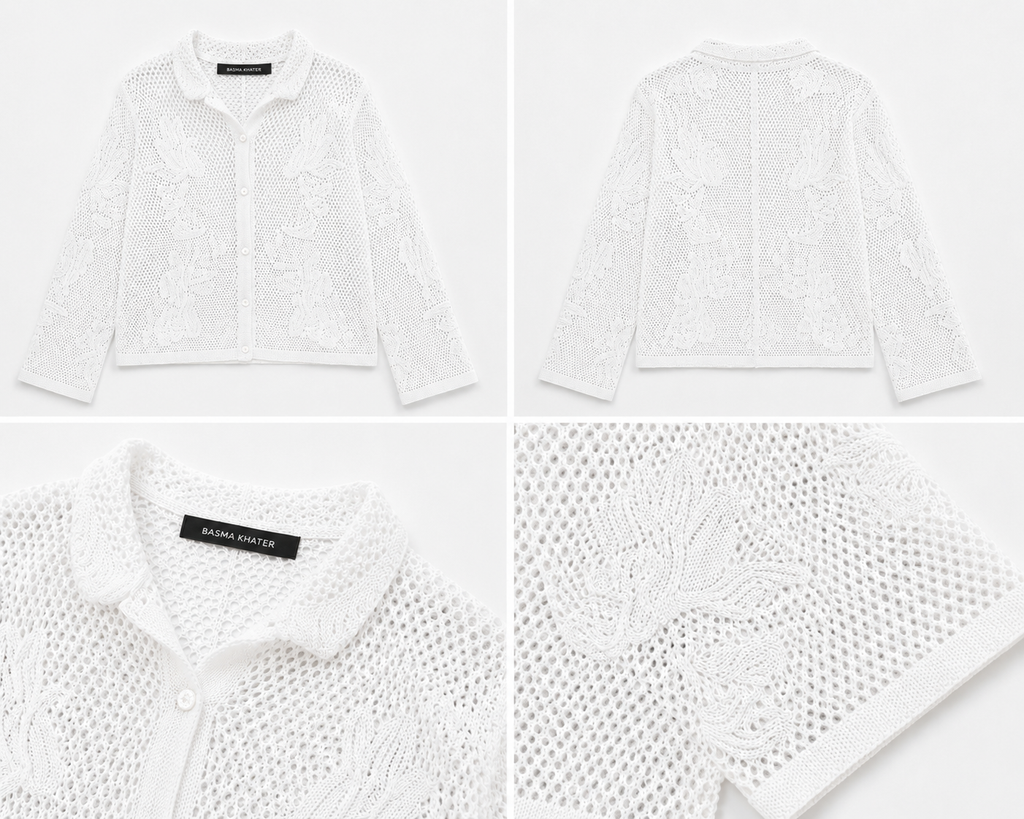 ISLA Knit Top in White