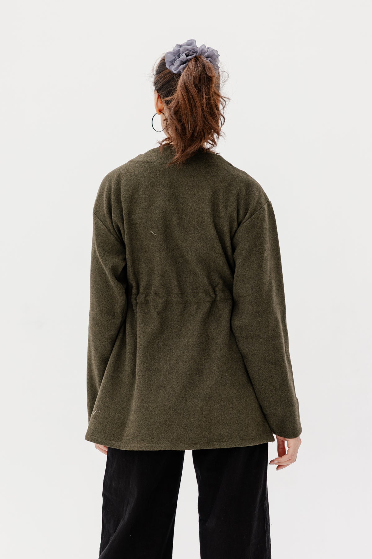 Umber Jacket in Olive Green