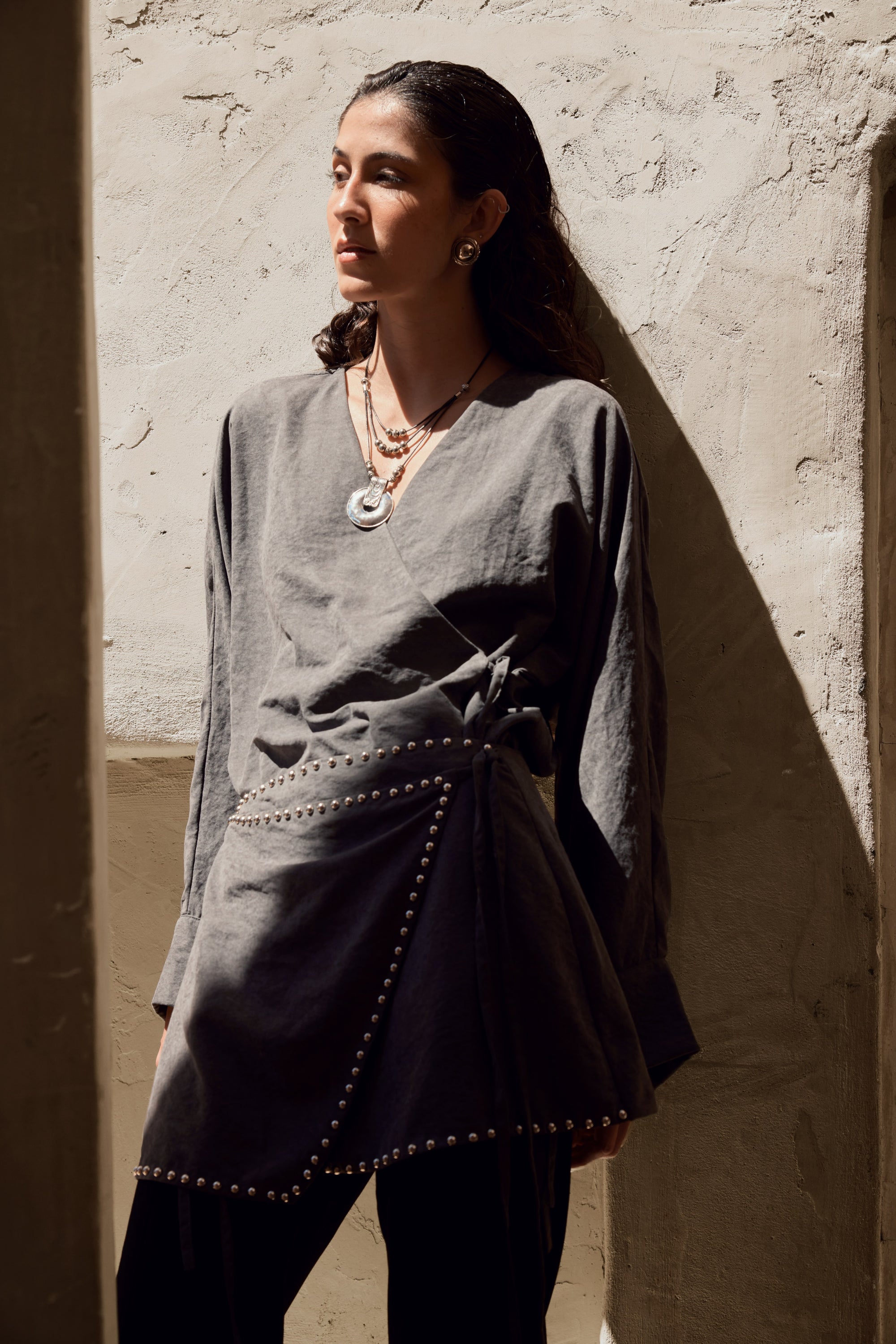 Orla Top in Grey