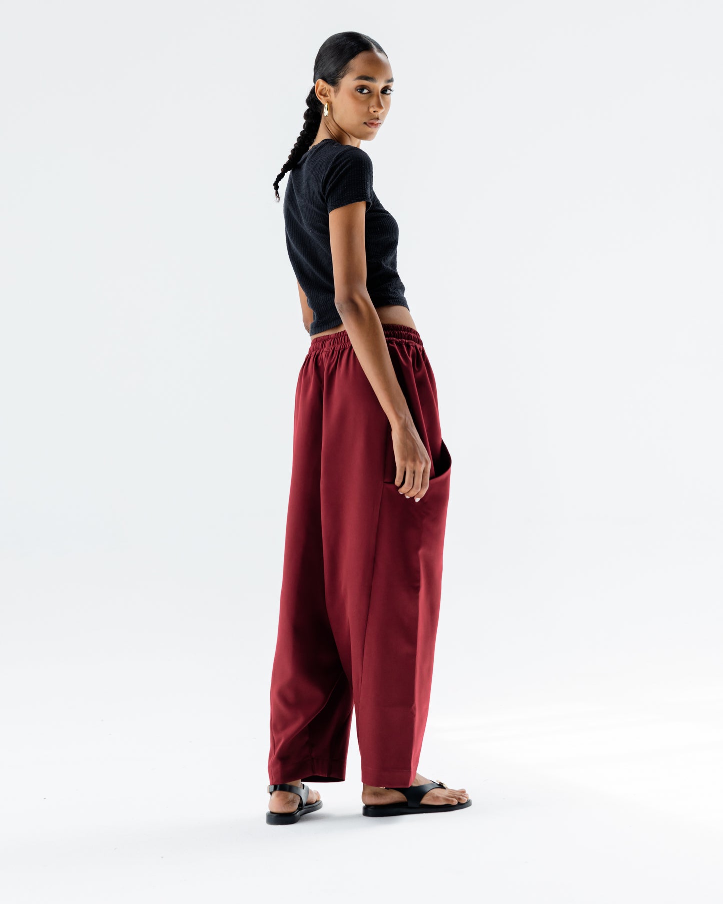 Dune Pants in Burgundy