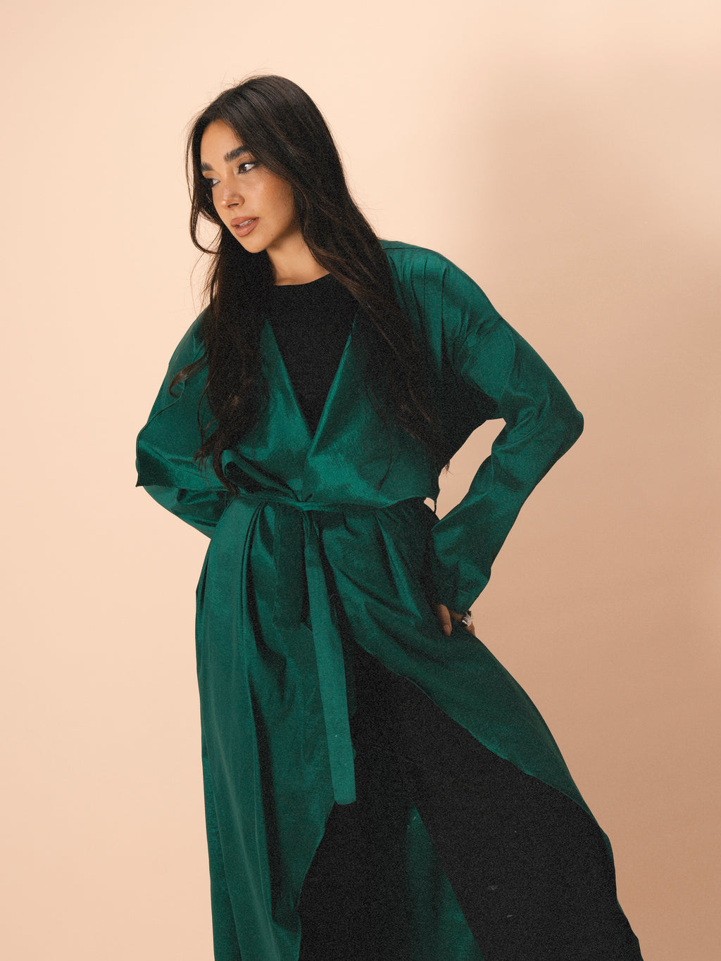 Sofiana Kimono in Emerald Green