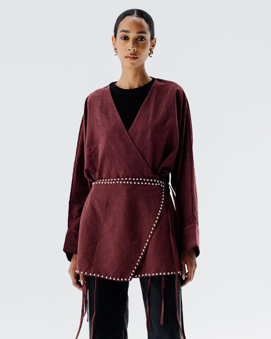 Orla Shirt in Burgundy