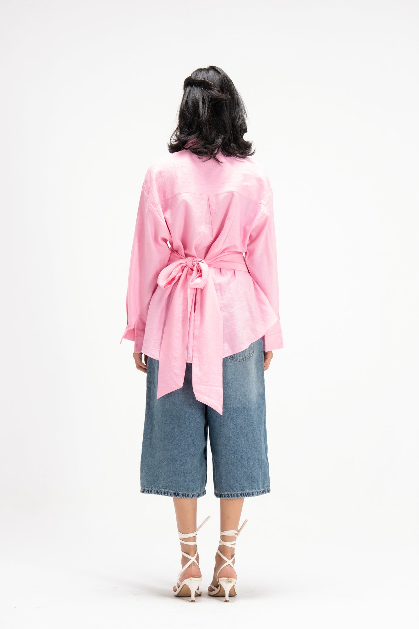 Ray Wrap Shirt in Pink