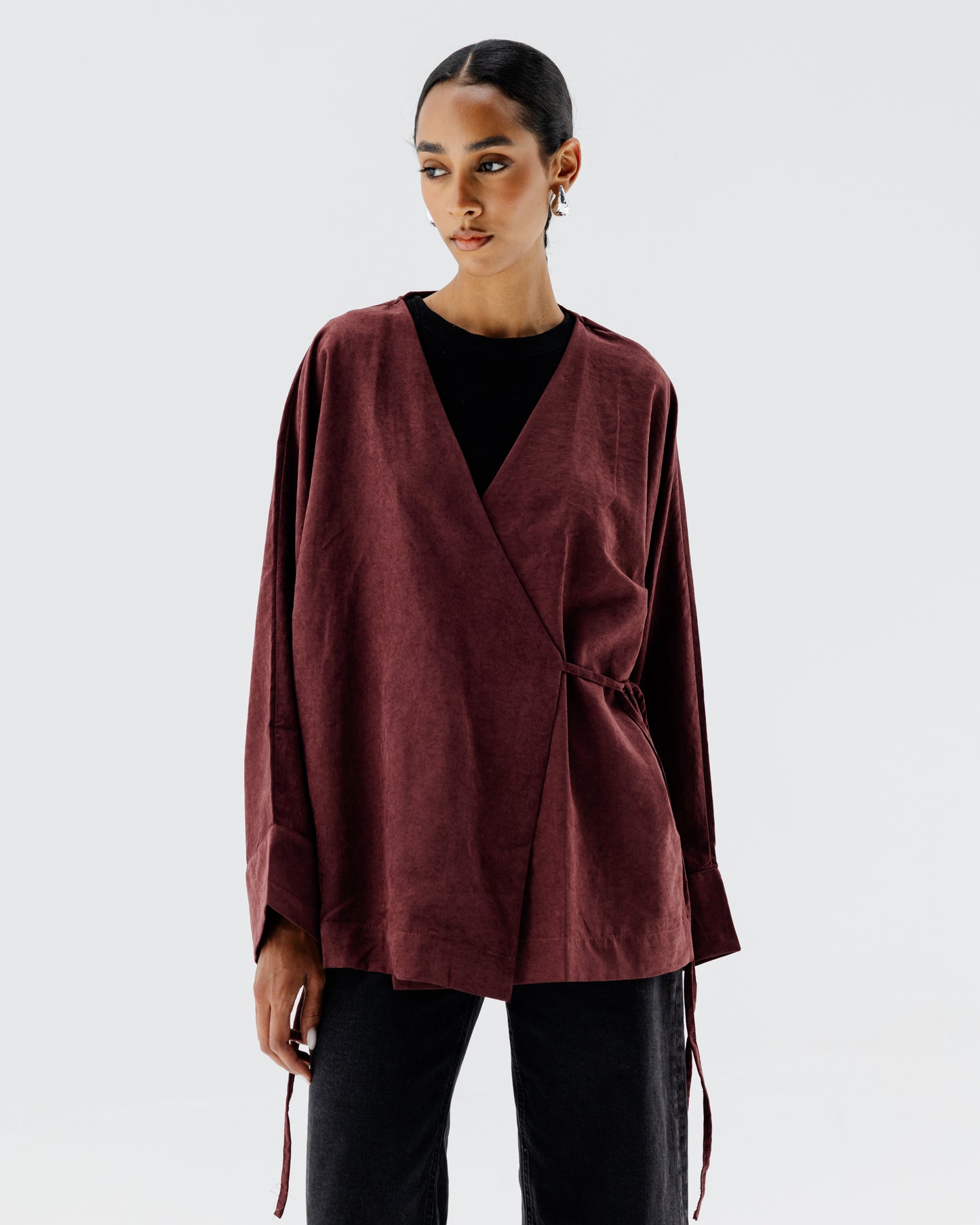 Orla Shirt in Burgundy
