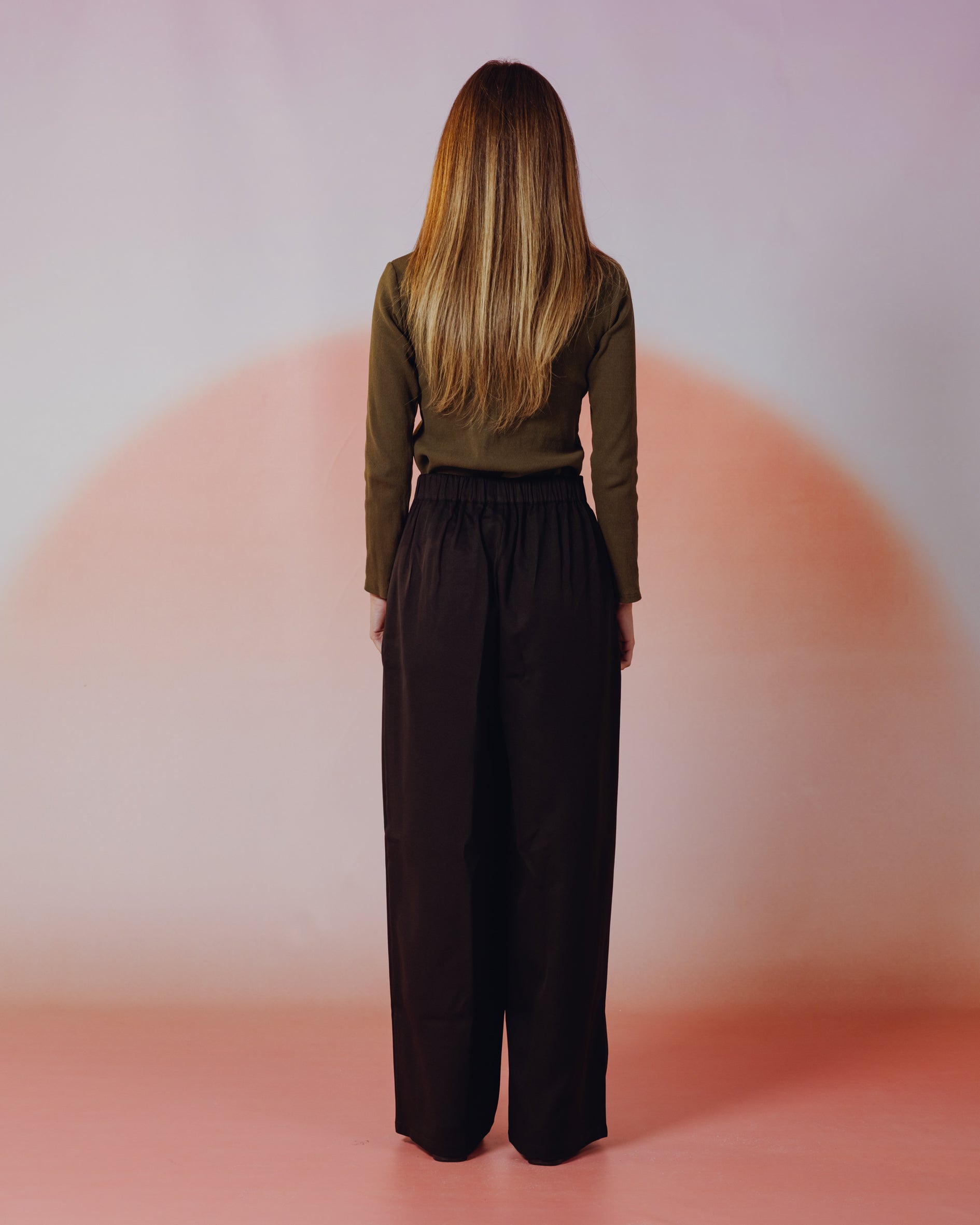 Moonveil Skirt Pants in Black