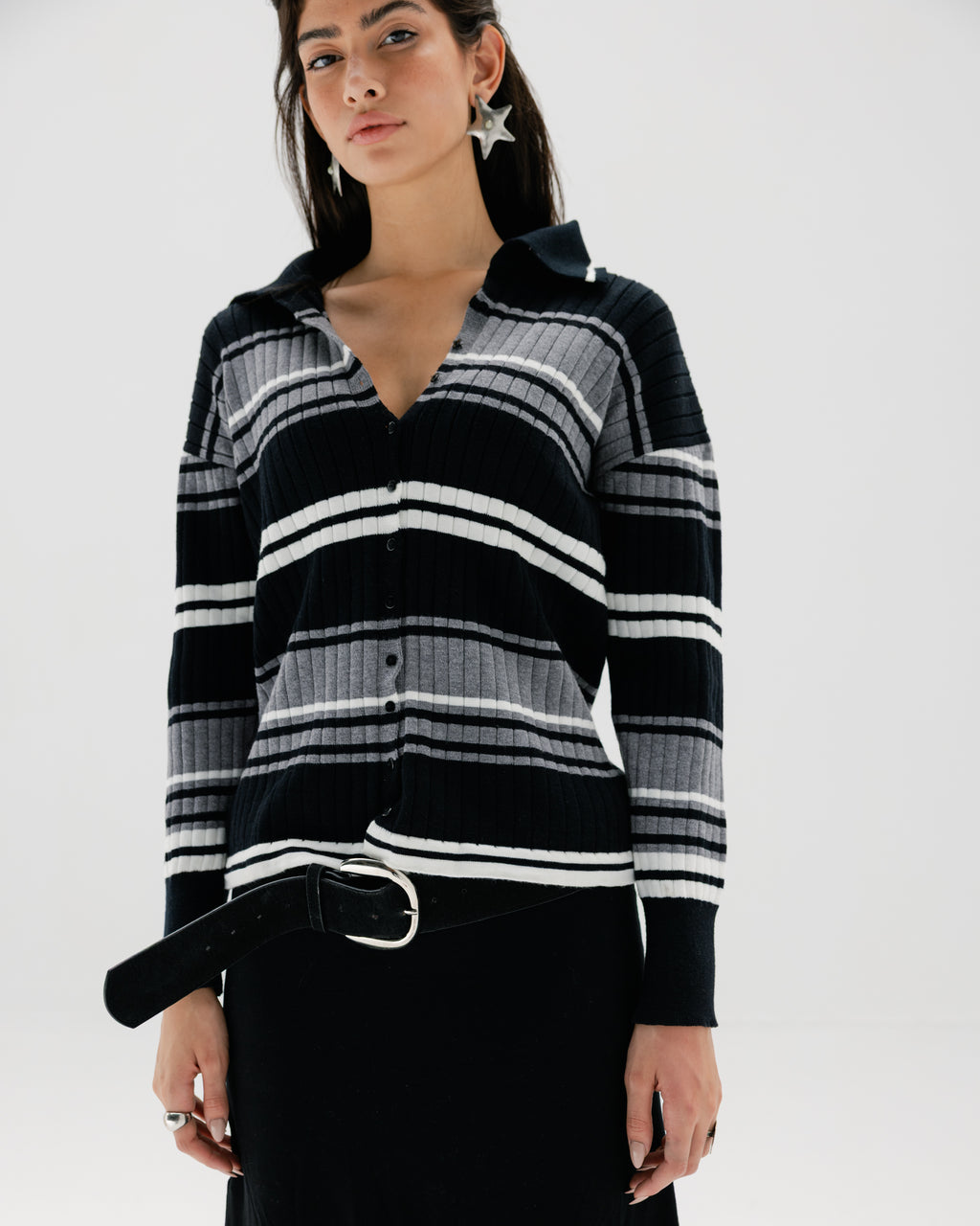 Straya Strips Knit Top