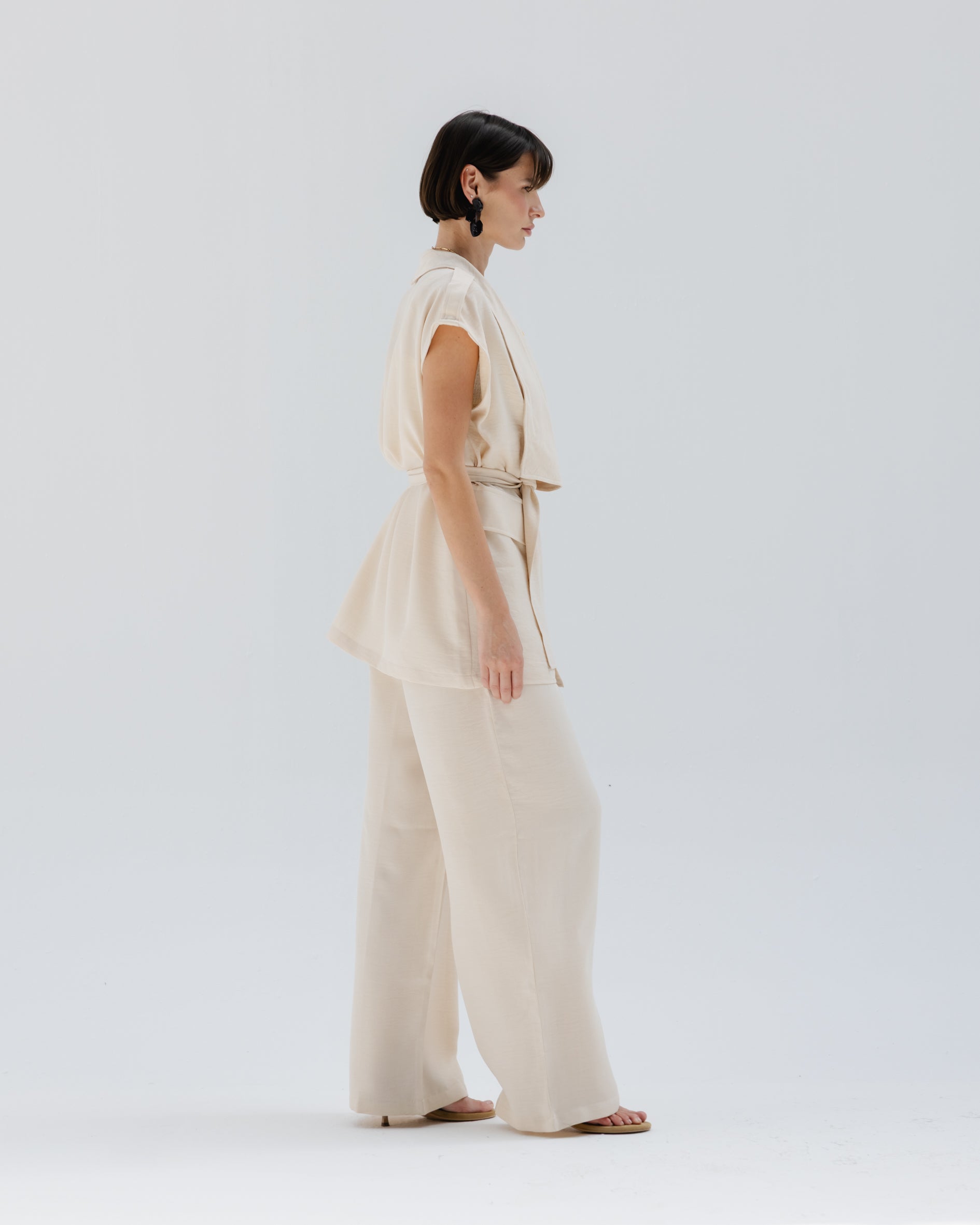 Valera Linen Set in Light Beige