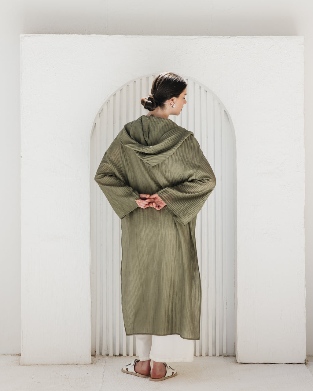 Dawn Cardigan in Olive Green