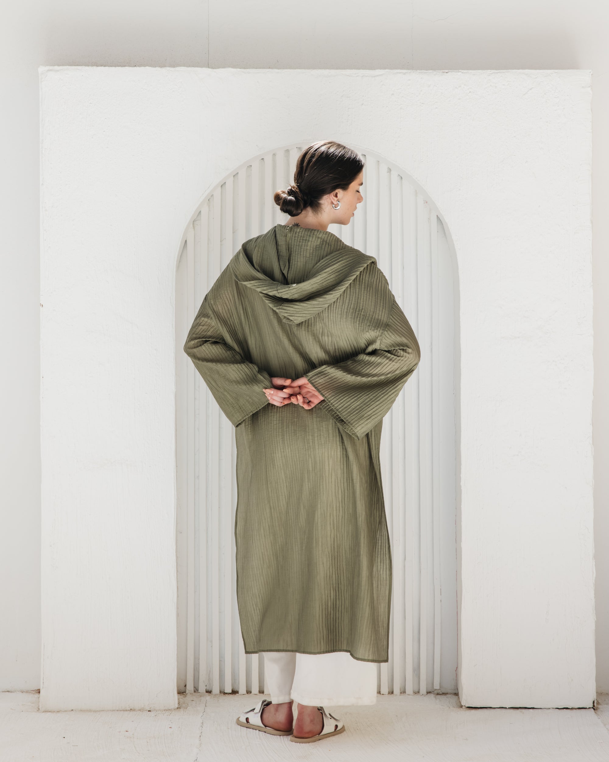 Dawn Cardigan in Olive Green