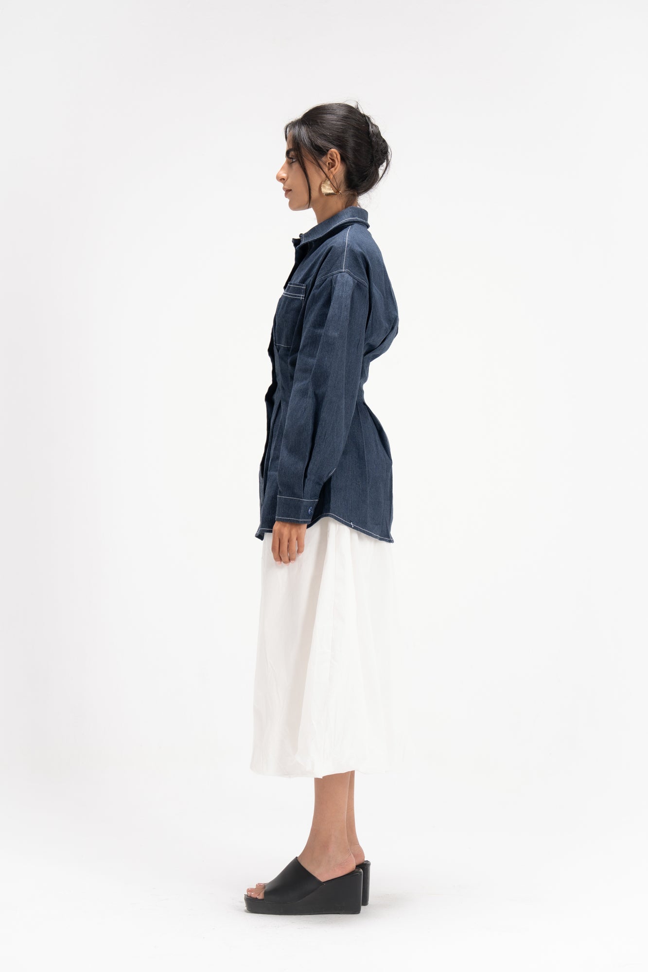 Vivid Denim Shirt in Blue