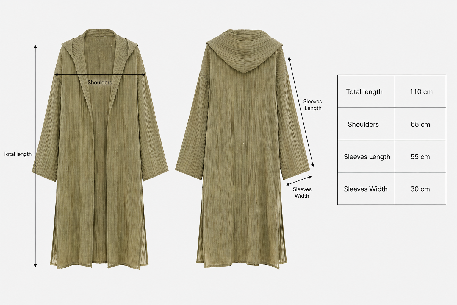Dawn Kimono in Olive Green