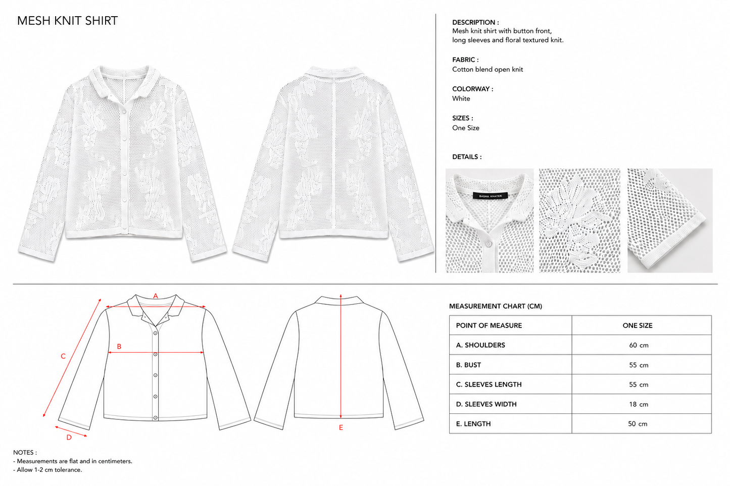 ISLA Knit Top in White