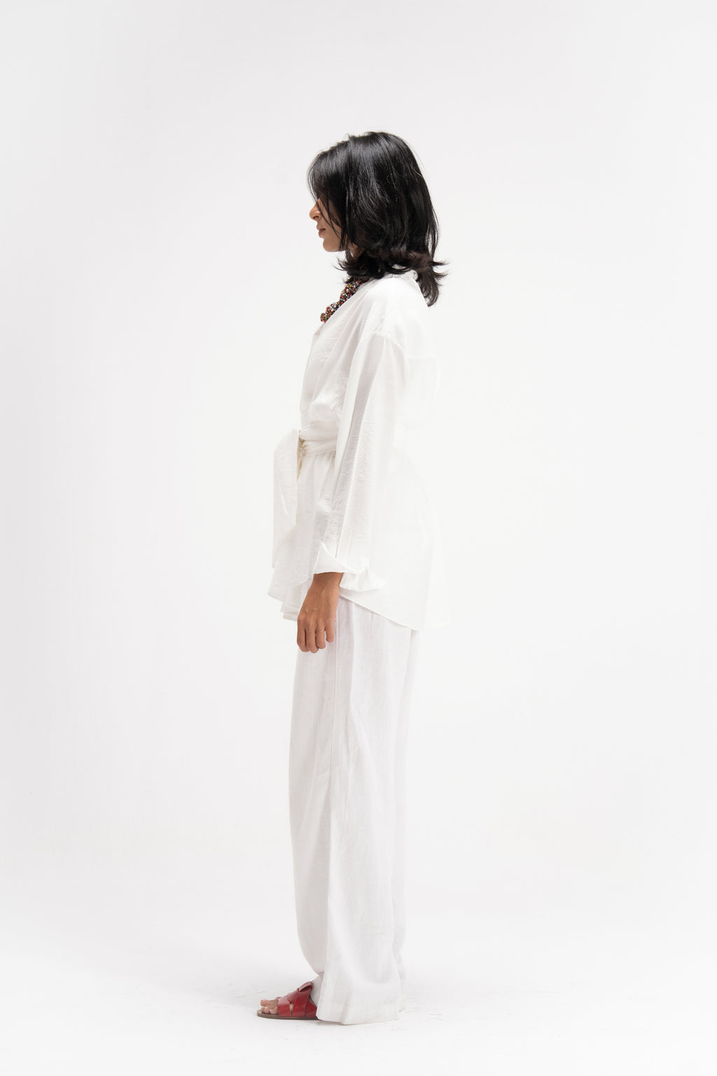 Ray Wrap Shirt in White