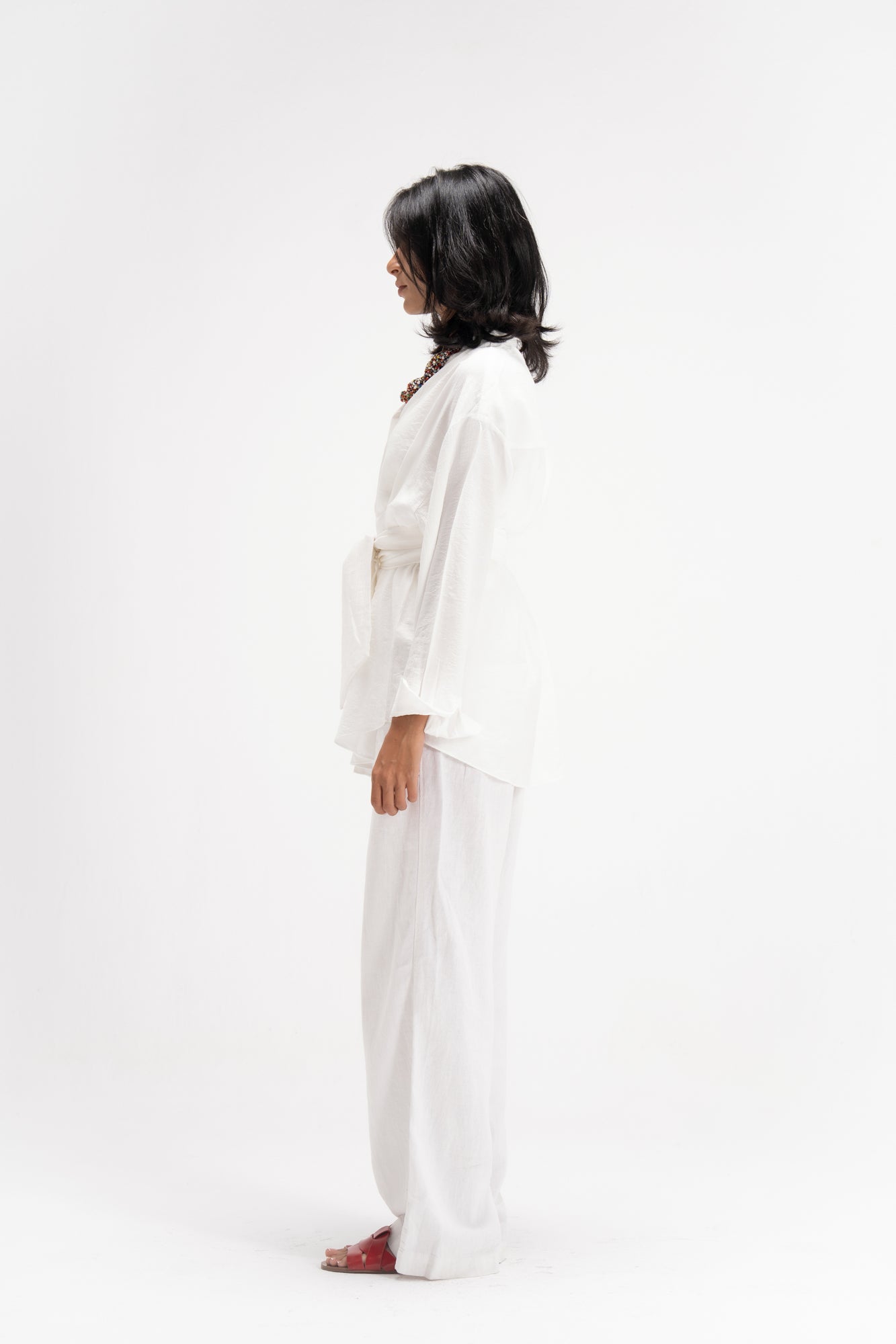 Ray Wrap Shirt in White