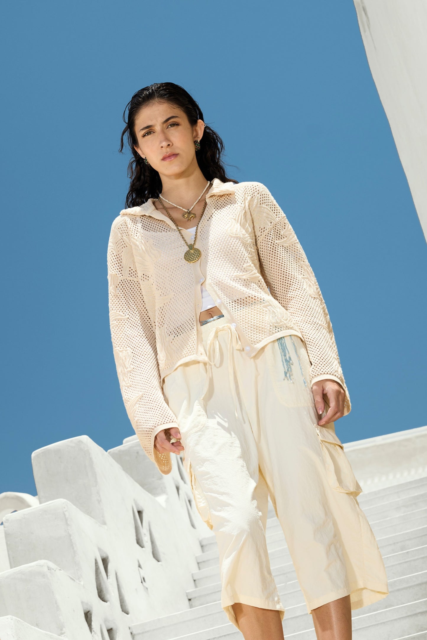 ISLA Knit Top in Beige