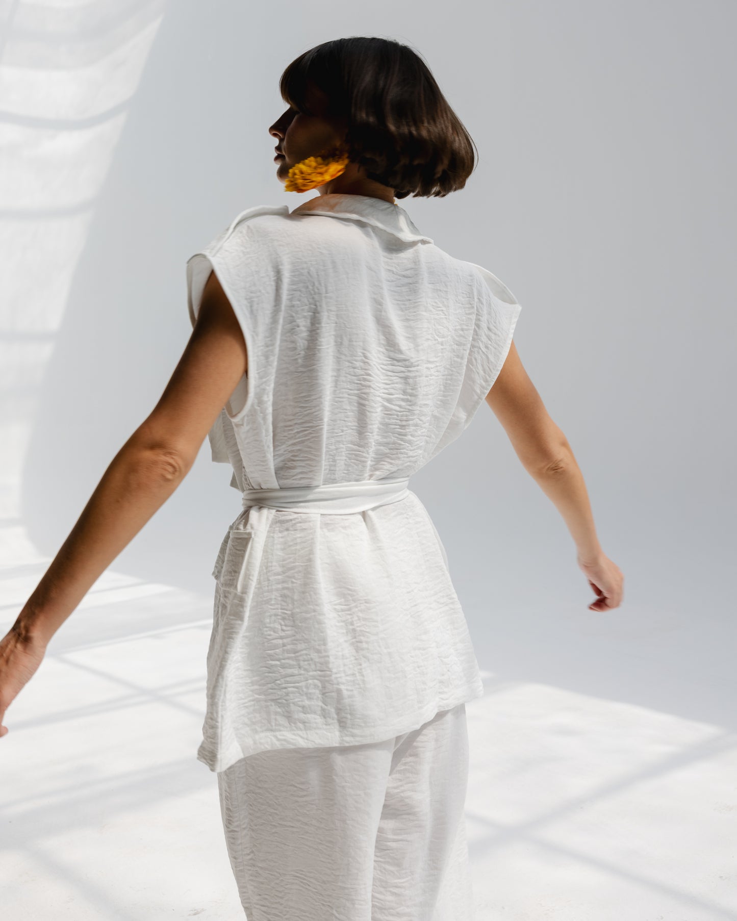 Valera Linen Set in White