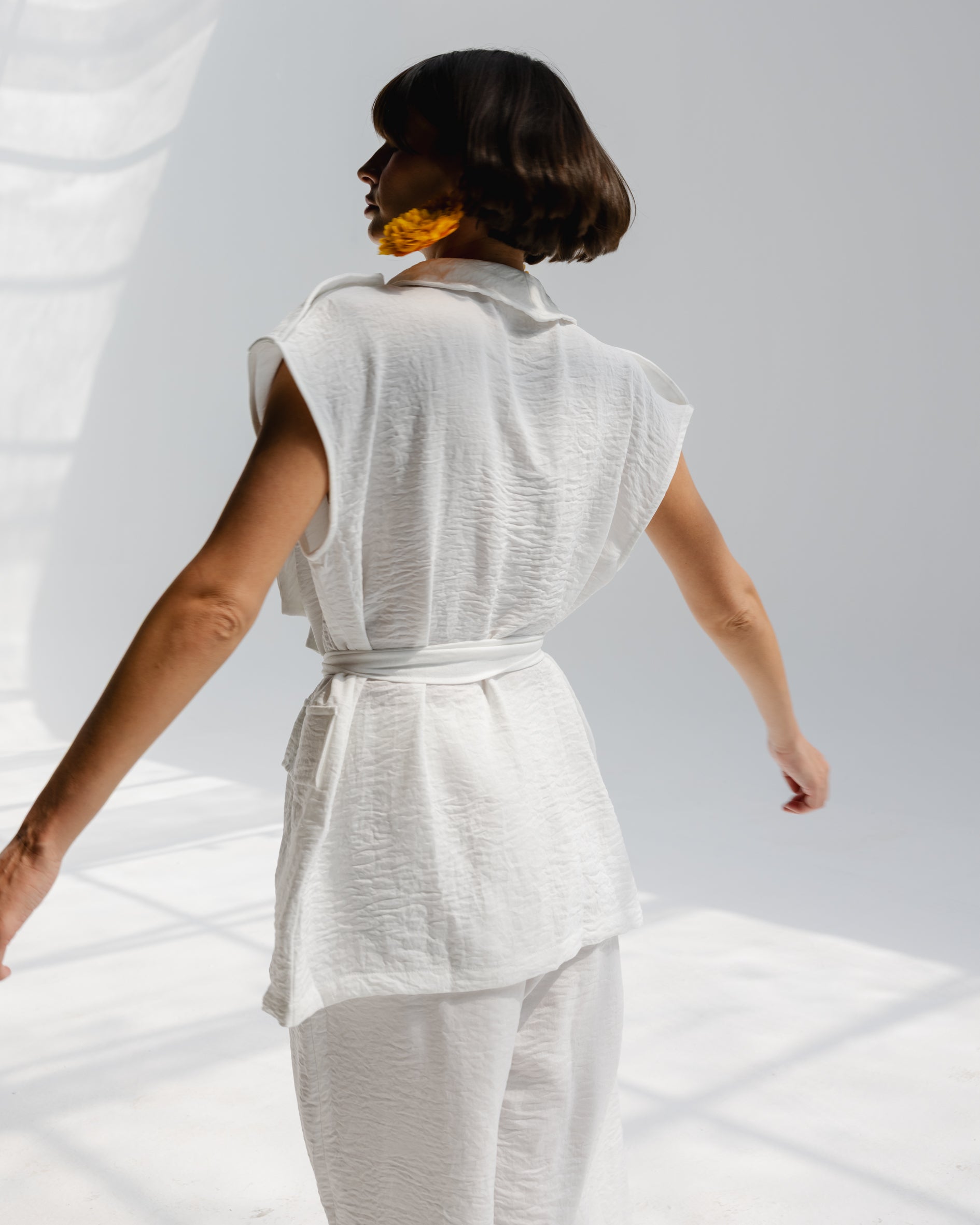 Valera Linen Set in White