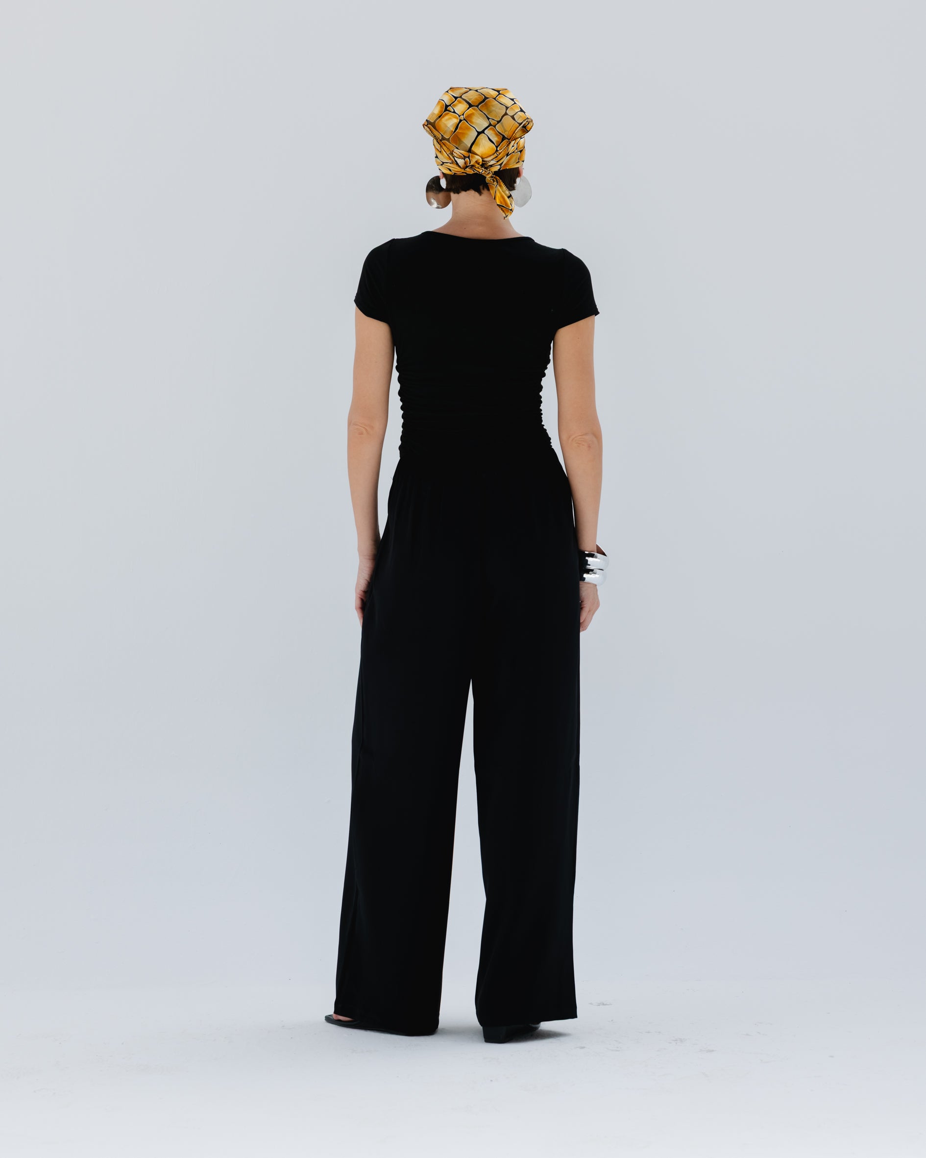 Moonveil Skirt Pants in Black