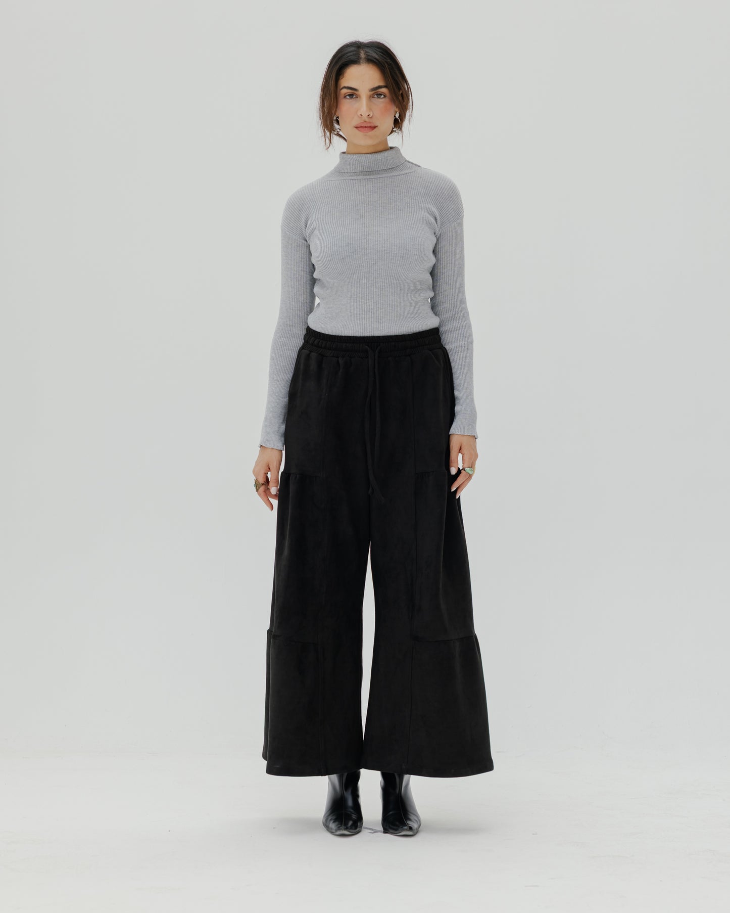 Black Suede Pants