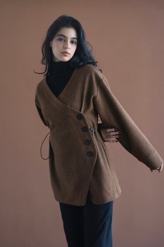 Umber Jacket in Brown