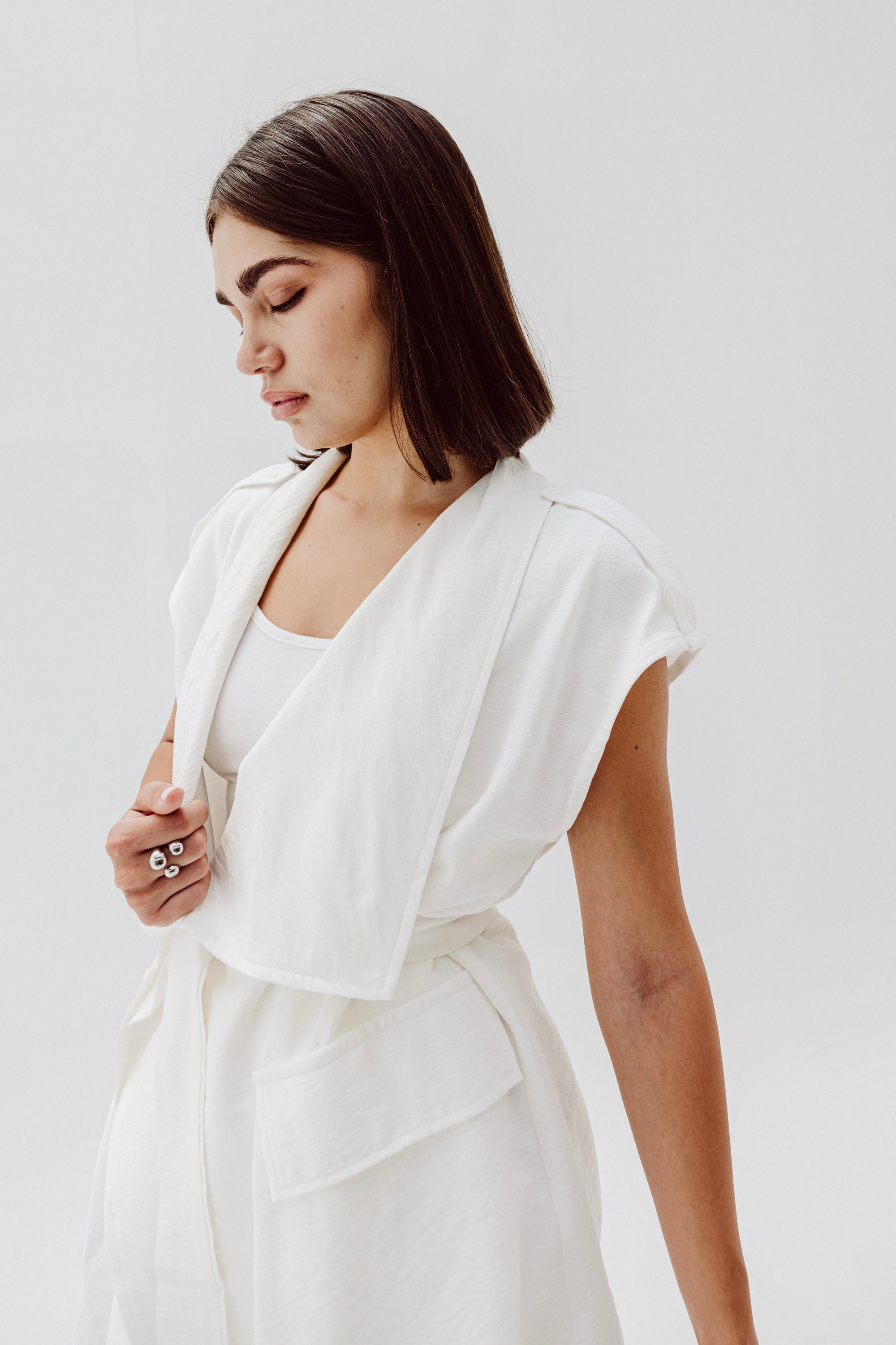 Valera Linen Set in White