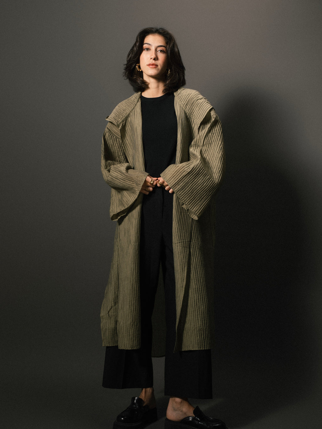 Dawn Cardigan in Olive Green
