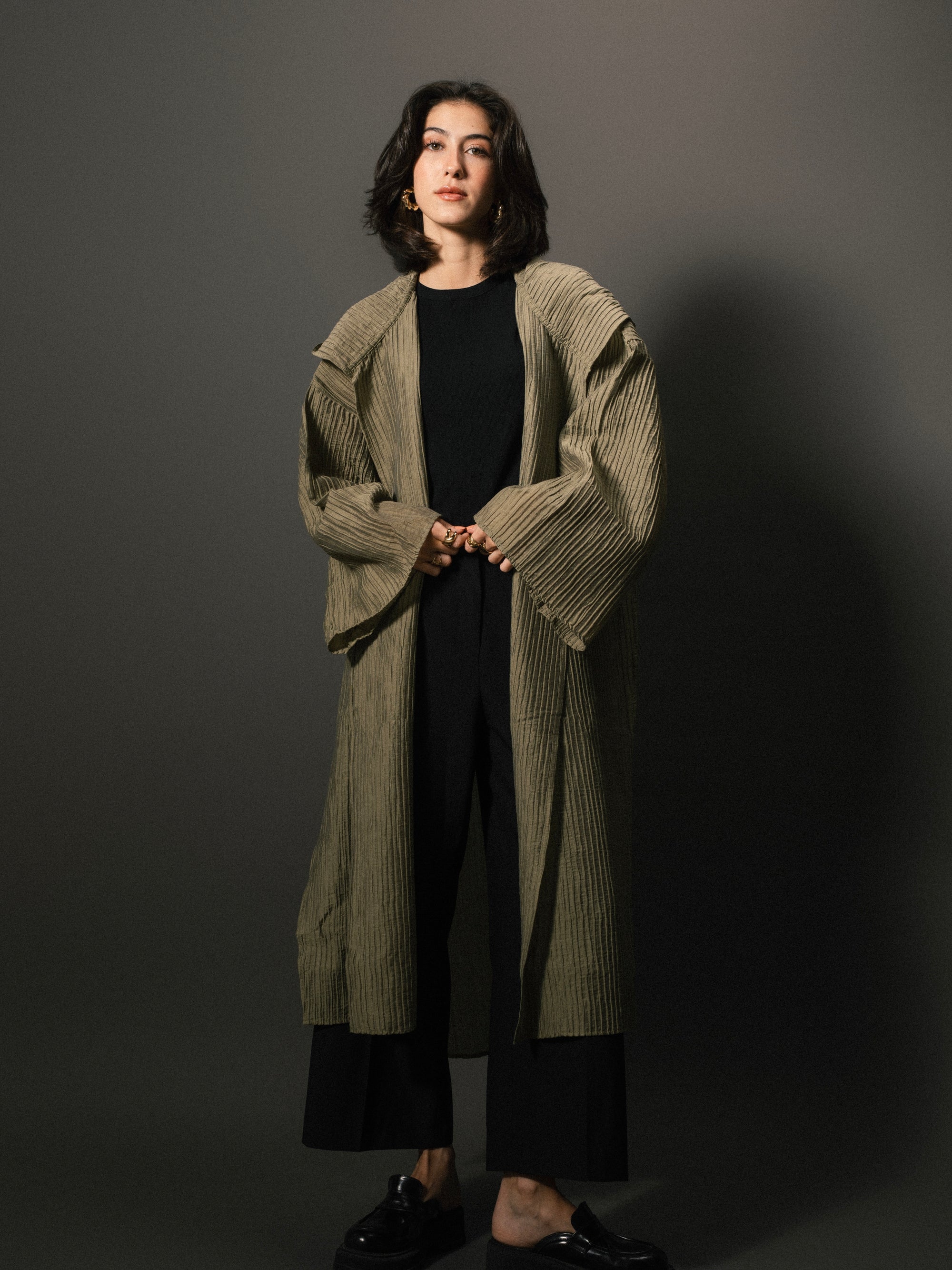 Dawn Cardigan in Olive Green
