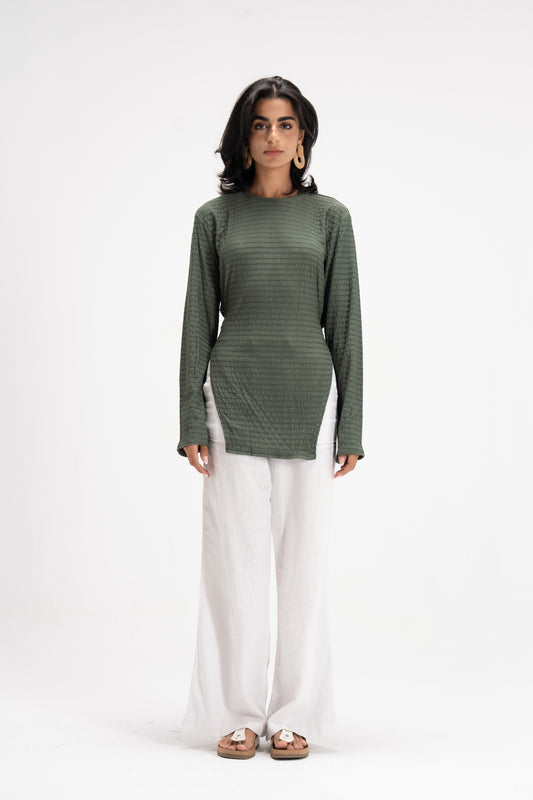 Static Top in Green