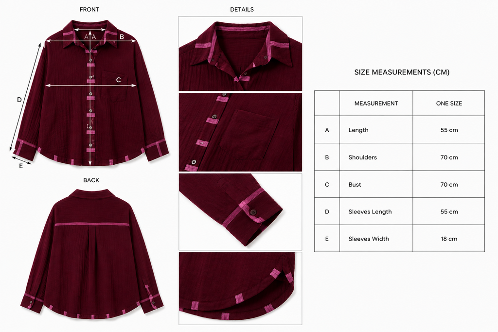 Lanu Set in Burgundy