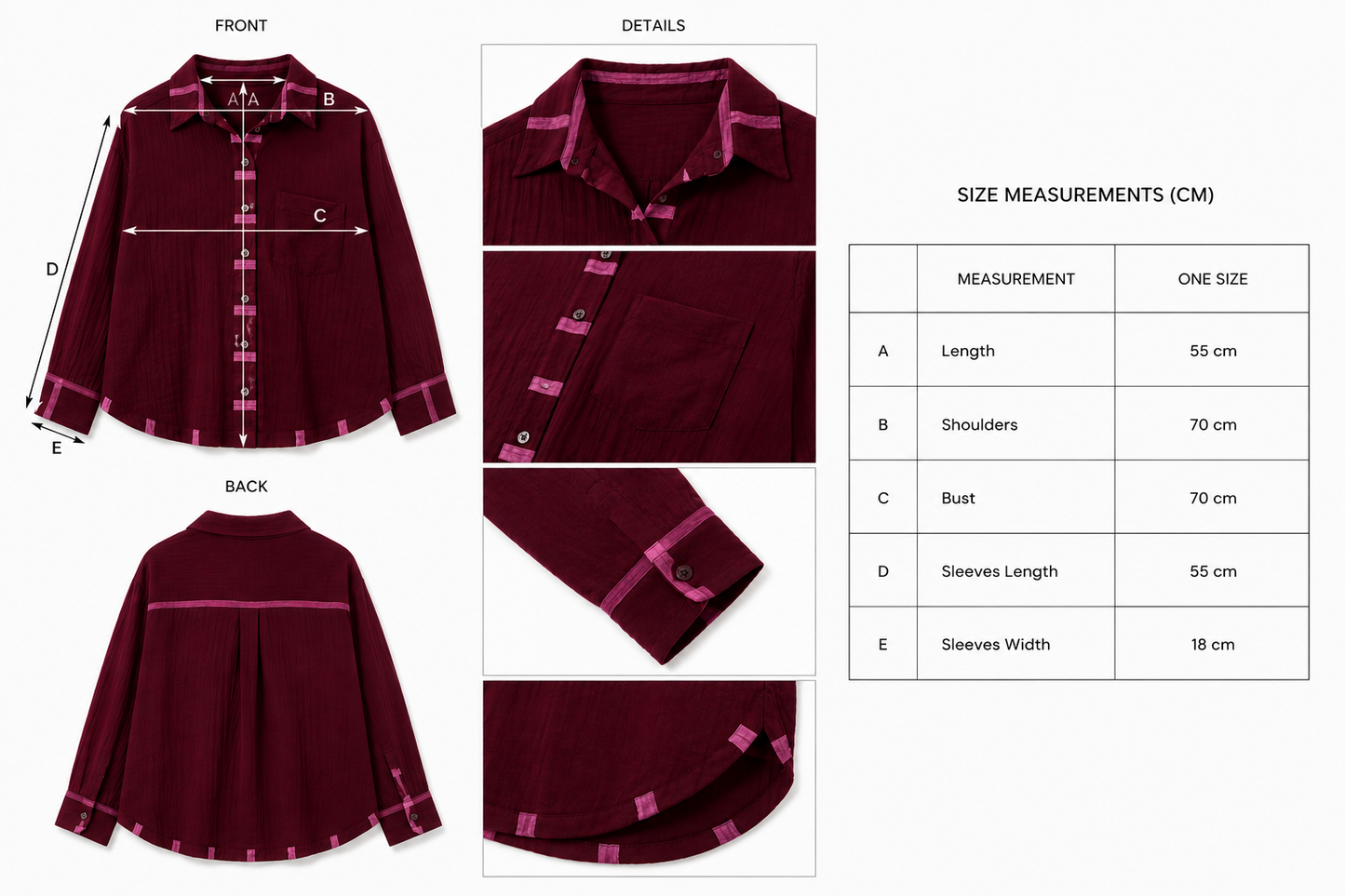 Lanu Set in Burgundy