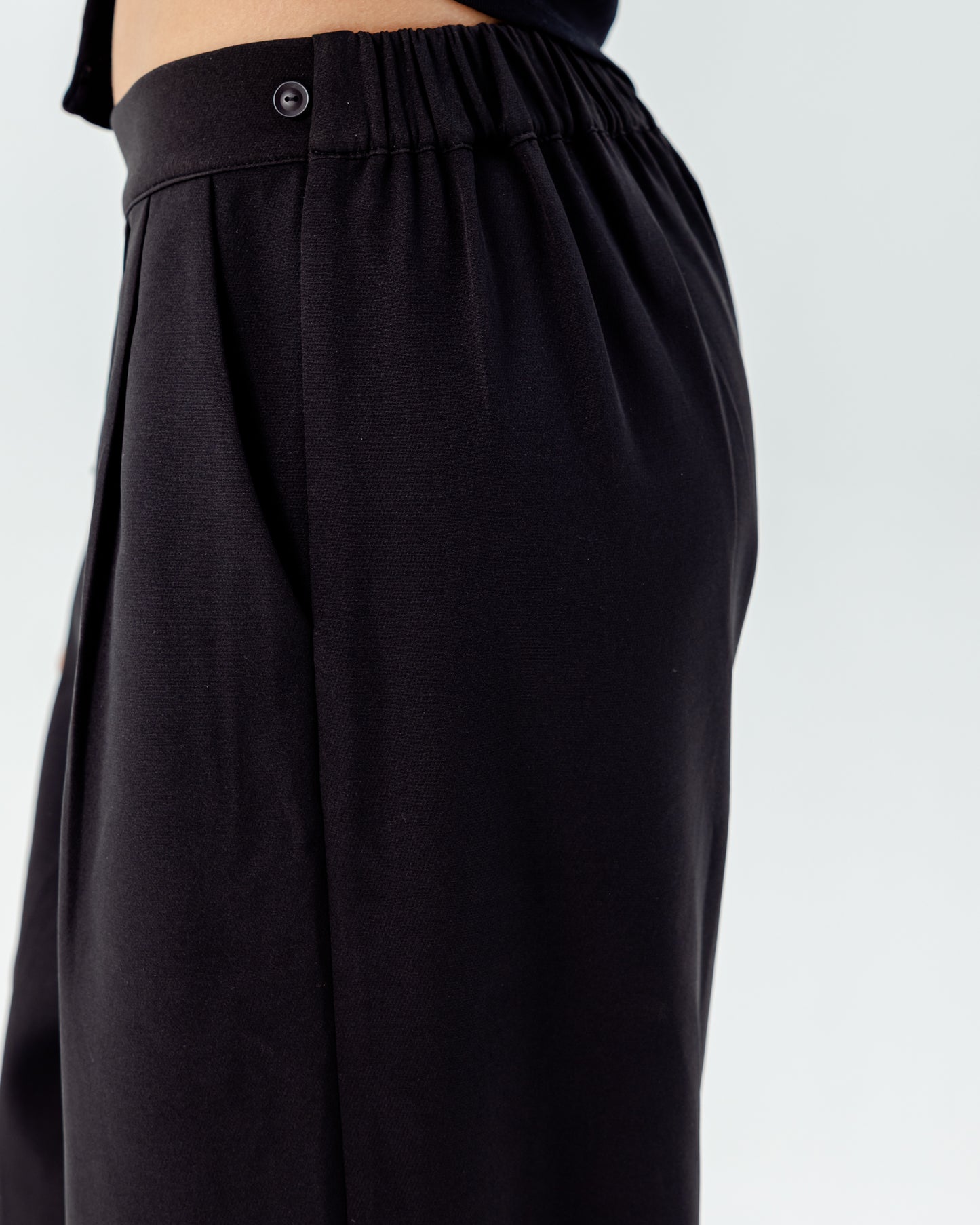Moonveil Skirt Pants in Black