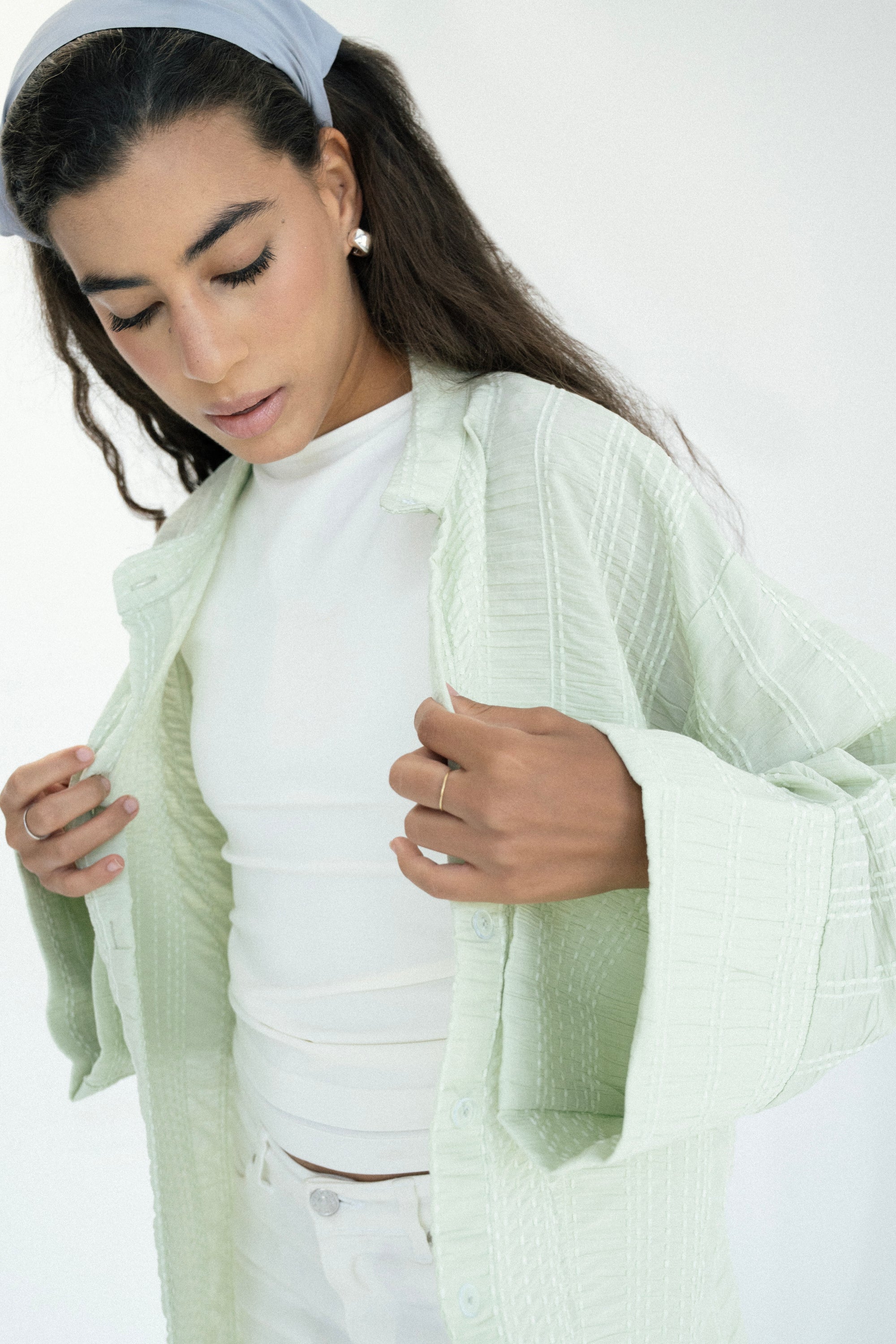 Fling Shirt in Mint Green