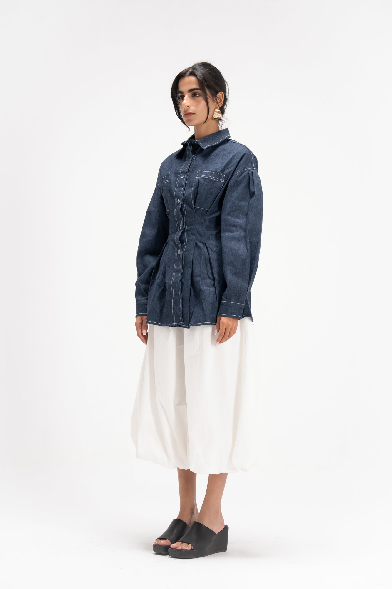 Vivid Denim Shirt in Blue