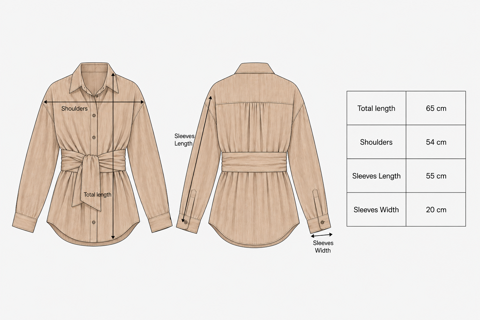 Ray Wrap Shirt in White