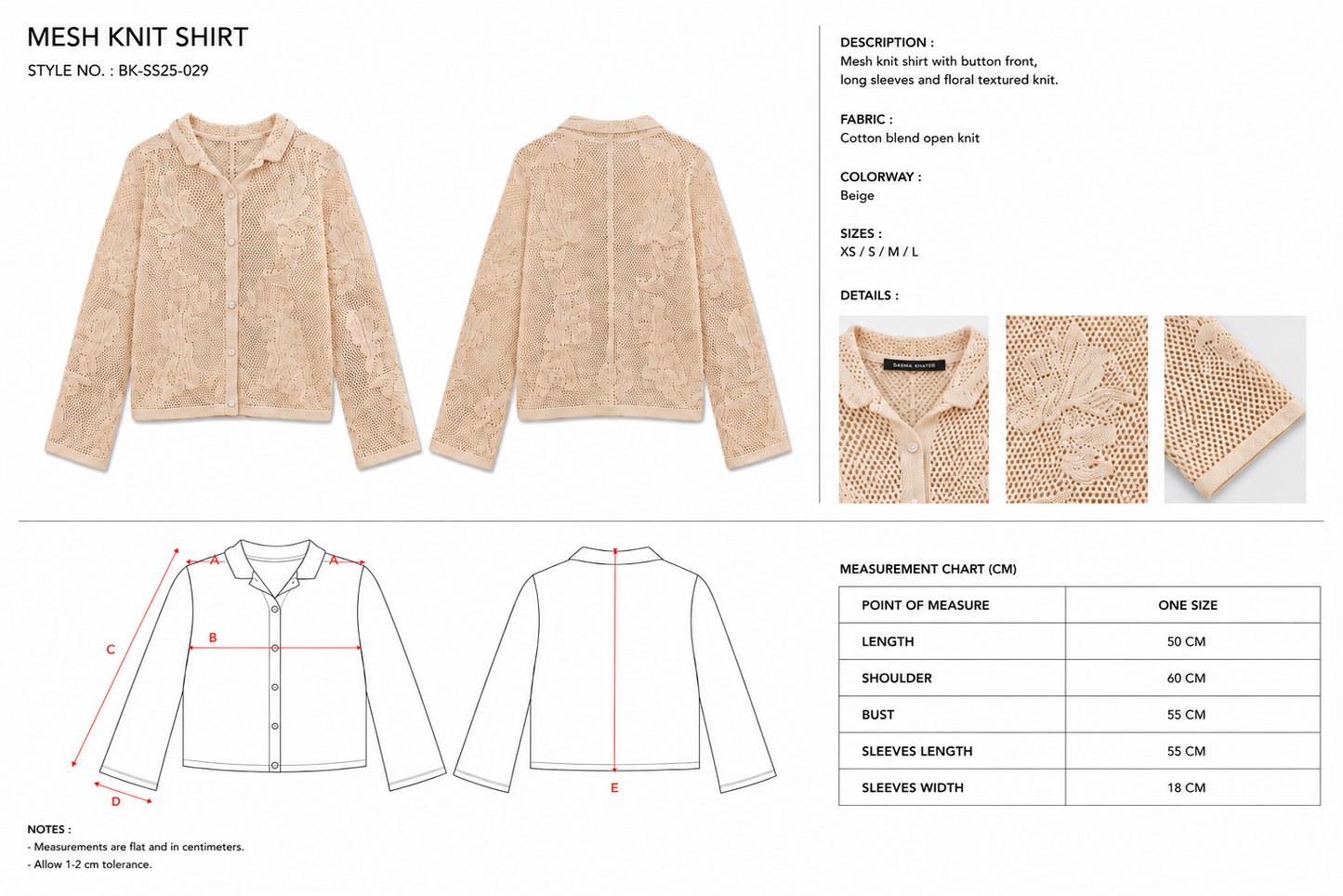 ISLA Knit Top in Beige