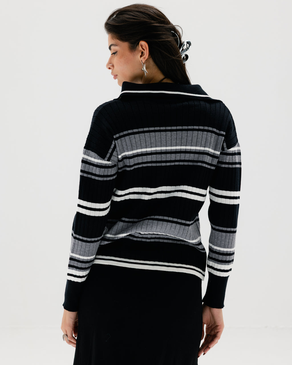 Straya Strips Knit Top