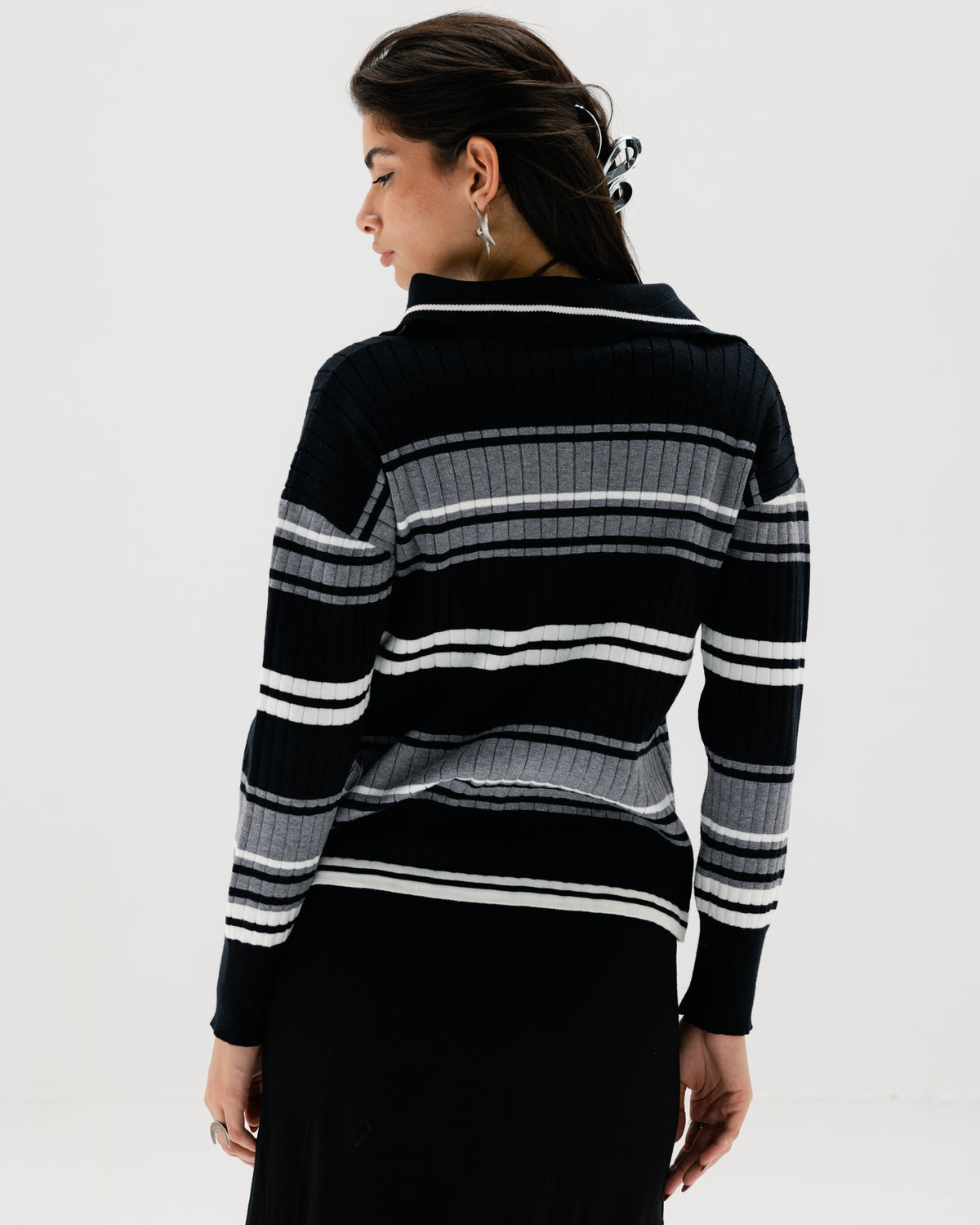 Straya Strips Knit Top