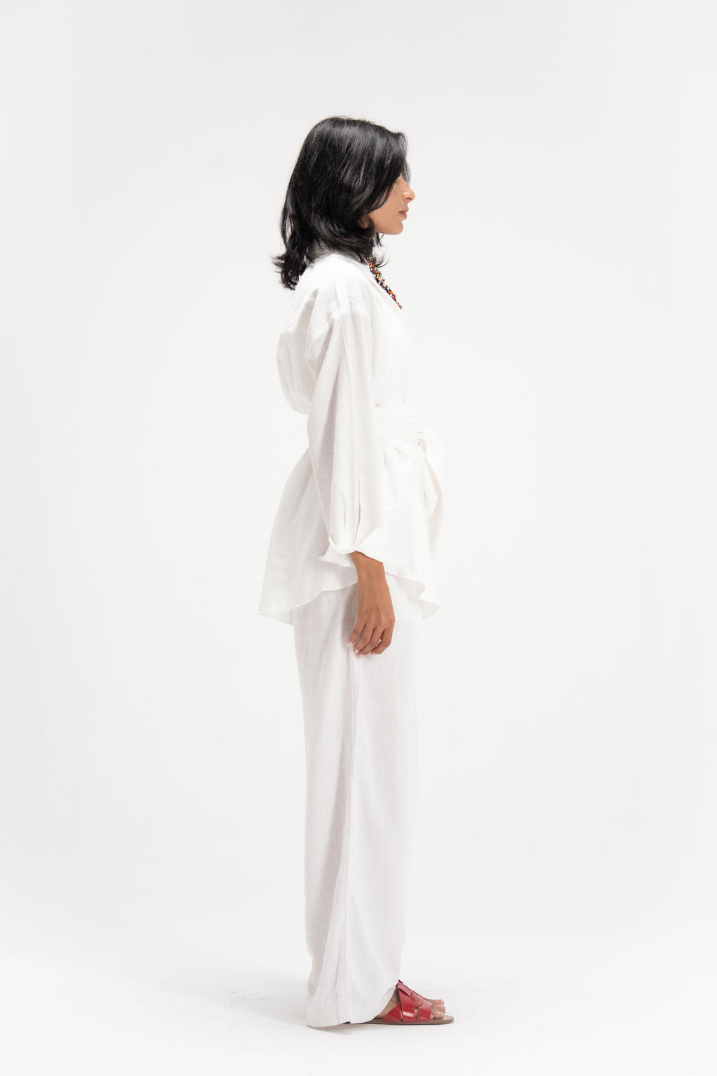 Ray Wrap Shirt in White